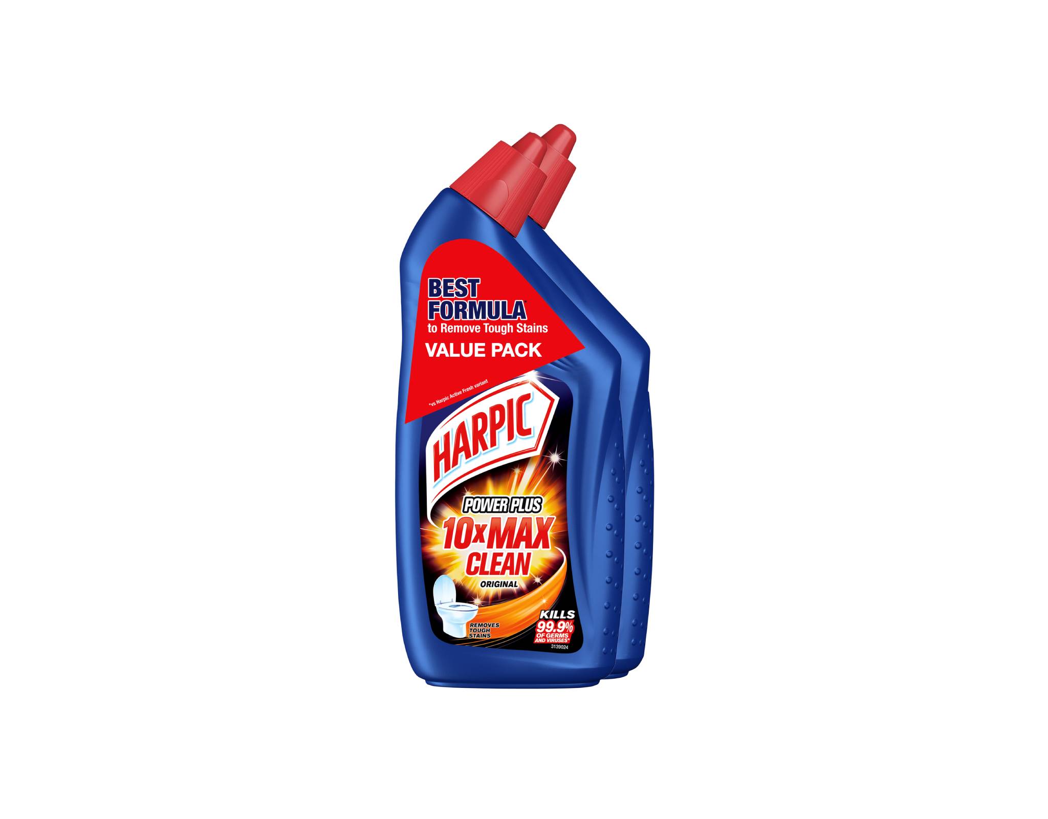 Harpic Power Plus Twin Pack 2x450ml - 10x Better Clean