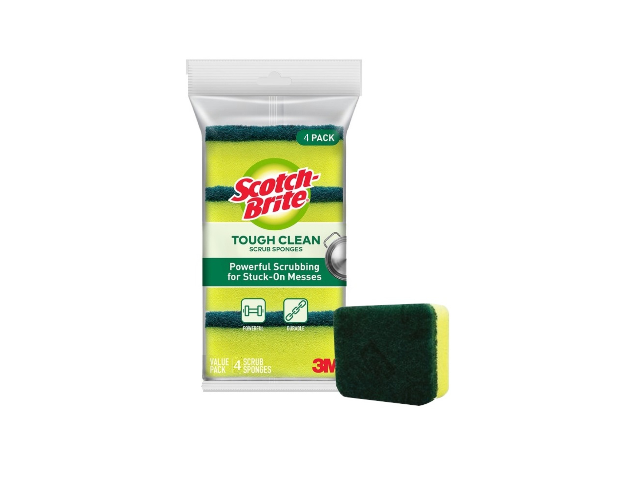 Scotch Brite Tough Clean Scrub Sponges
