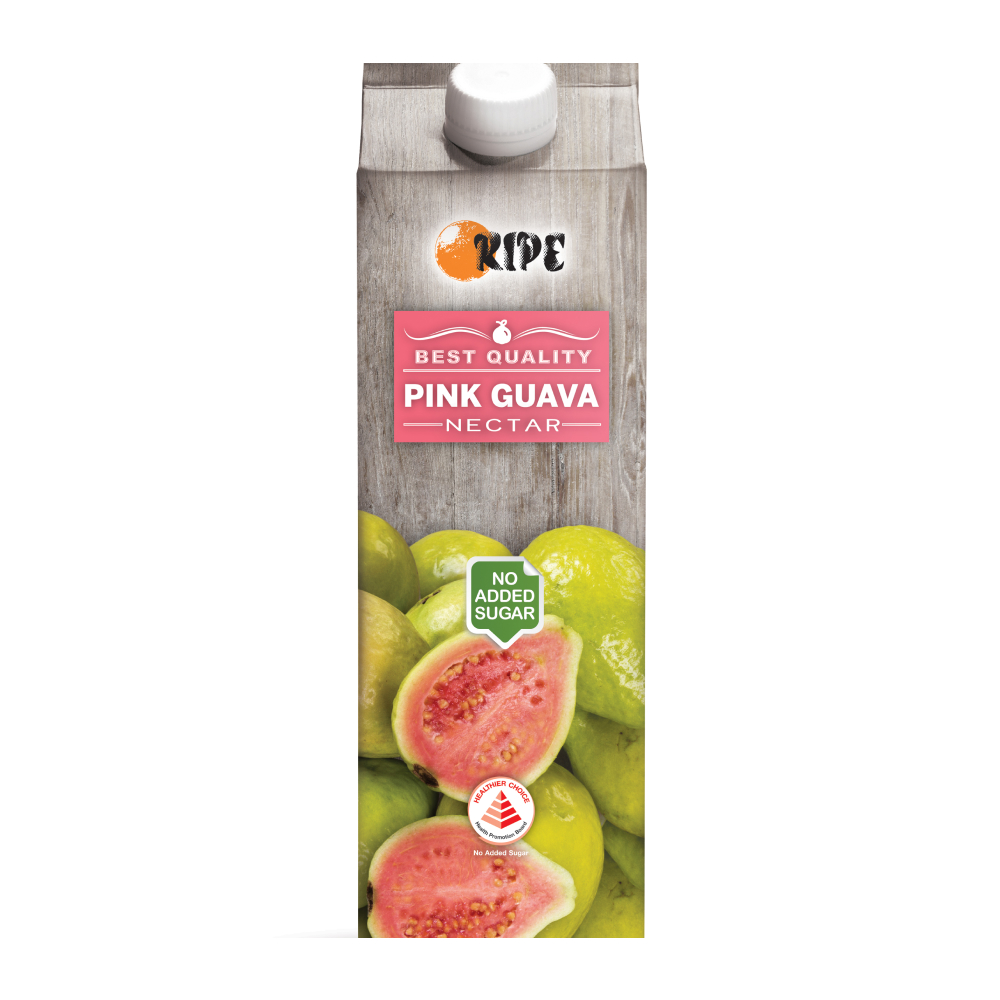 Ripe Pink Guava Juice No Sugar Added