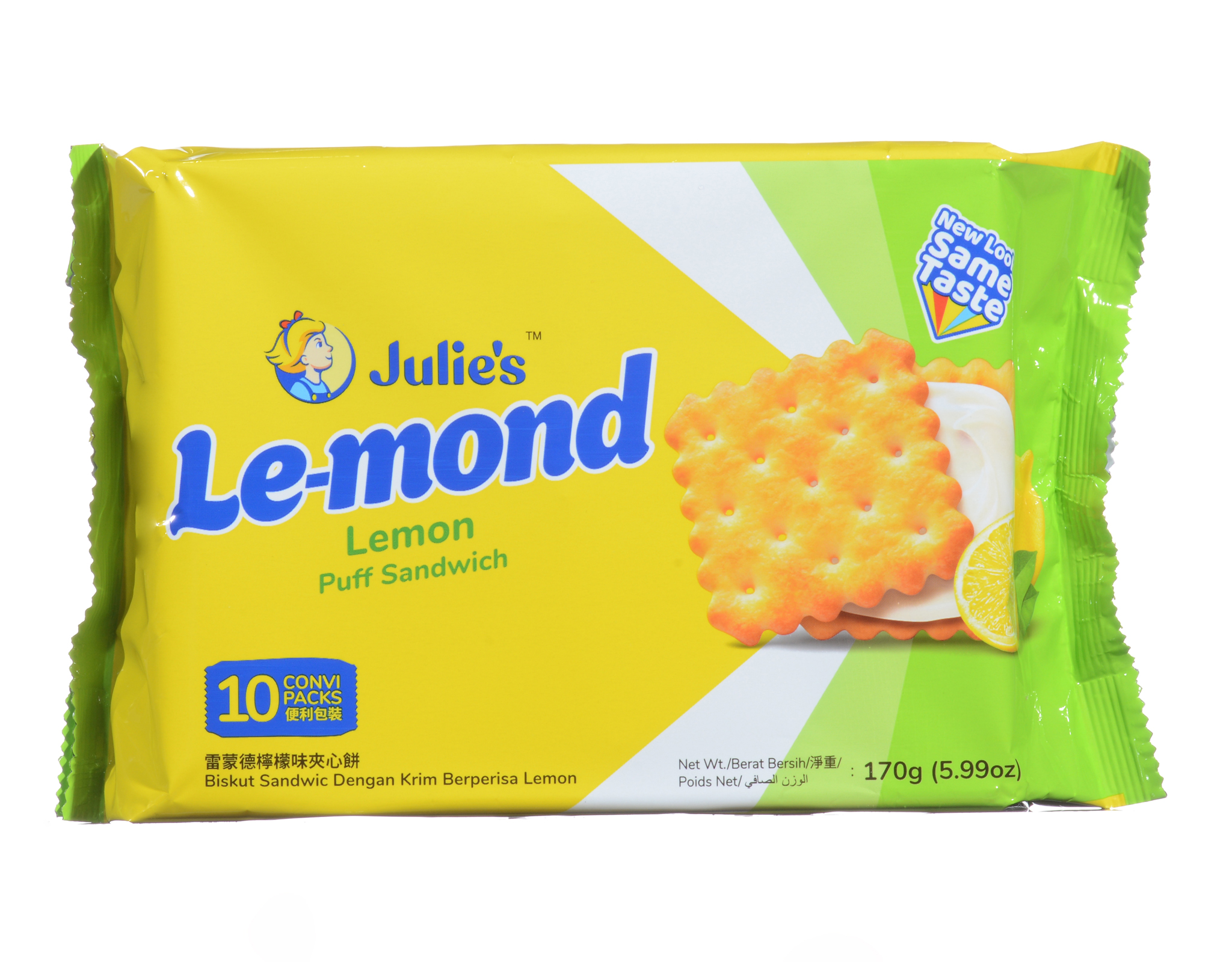 Julies Le Mond Lemon Sandwich 170g – Zesty Lemon Delight