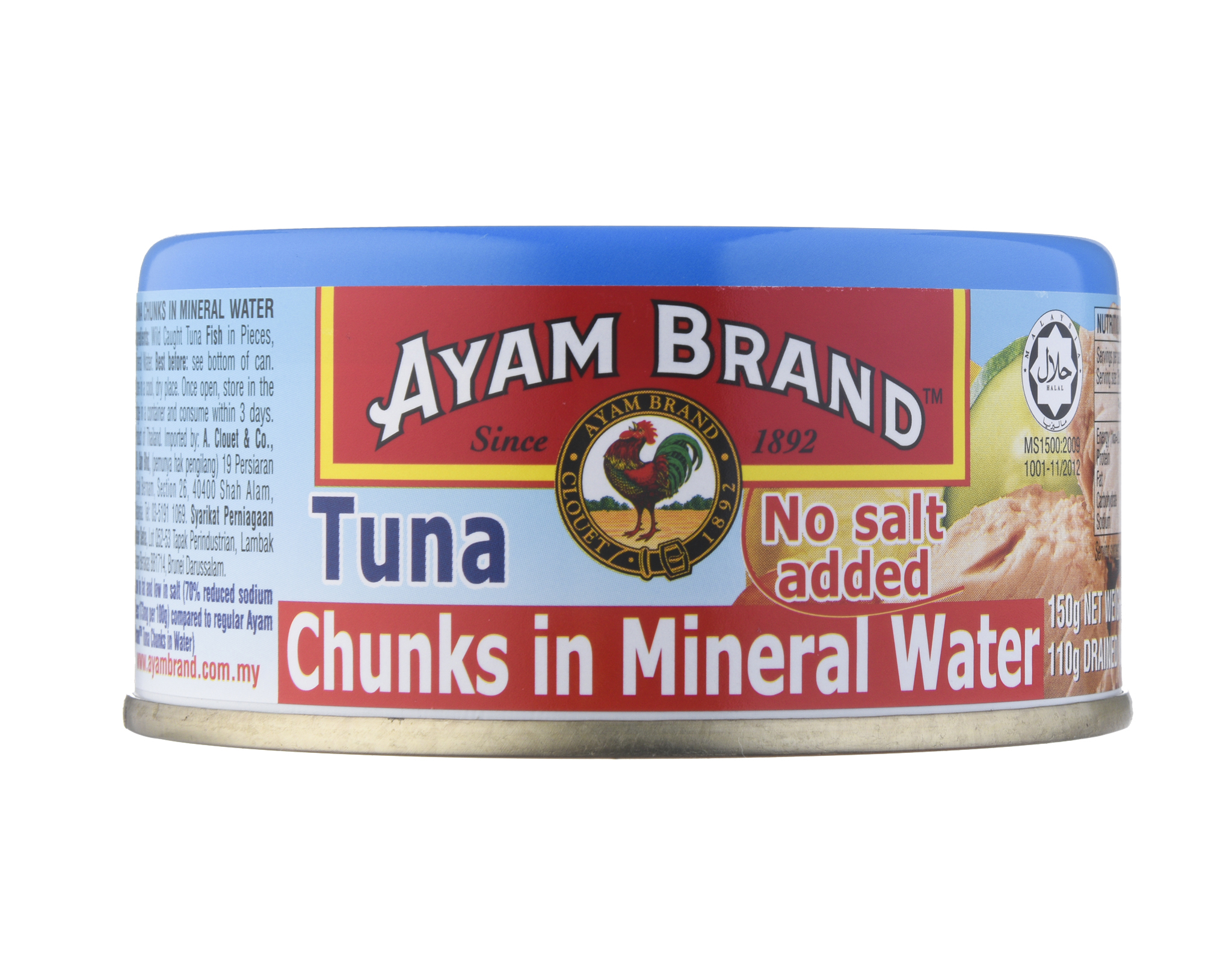 Ayam Brand Tuna Chunk In Mineral Water Light