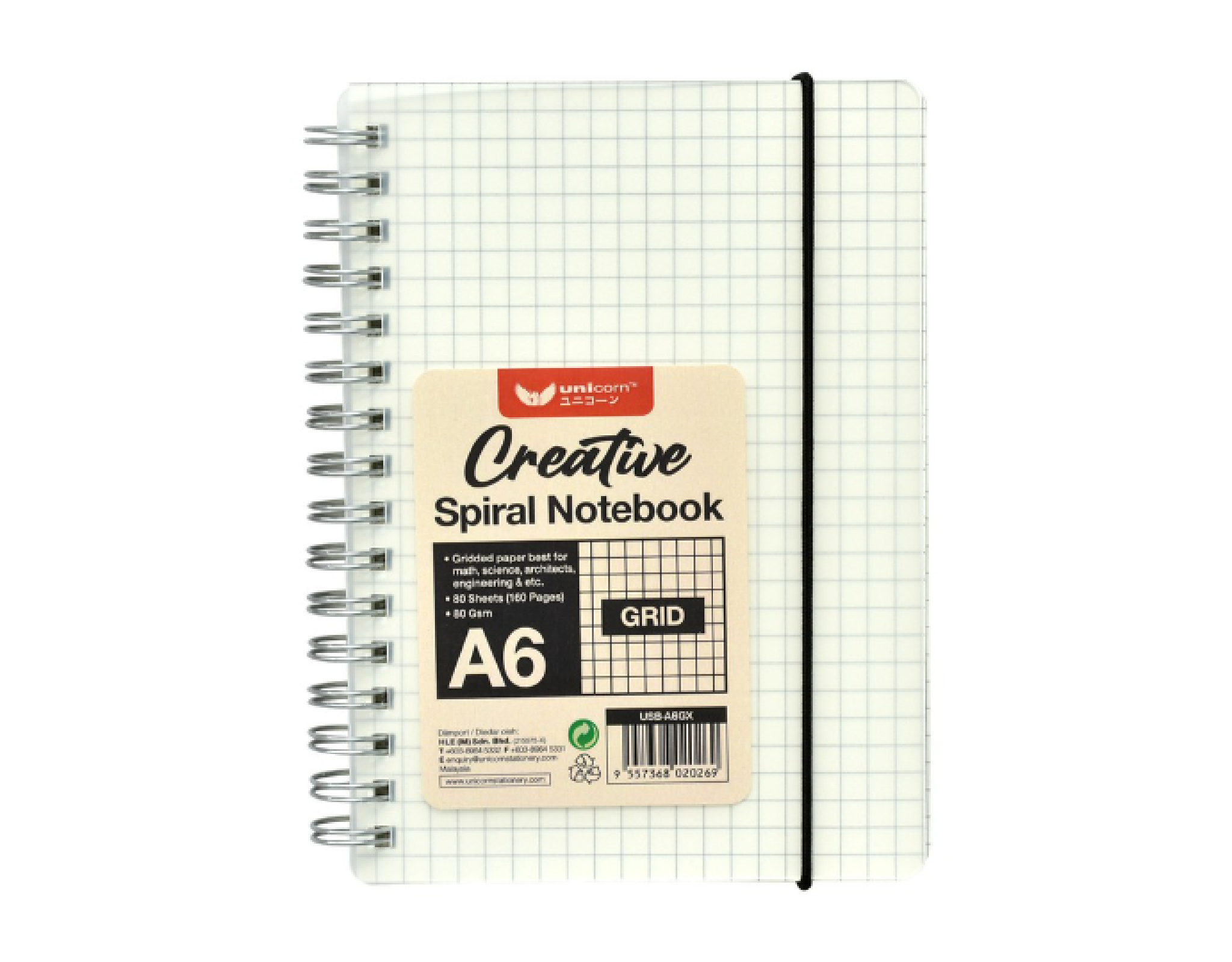 Unicorn A6 Spiral Notebook Usb-A6gx