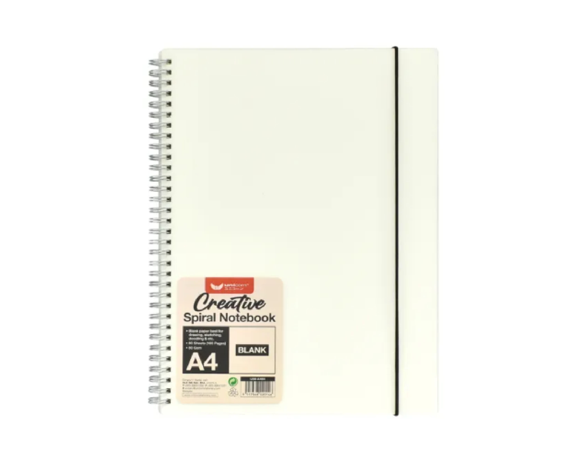 Unicorn A4 Spiral Notebook Transparent Blank (usb-A4bx)