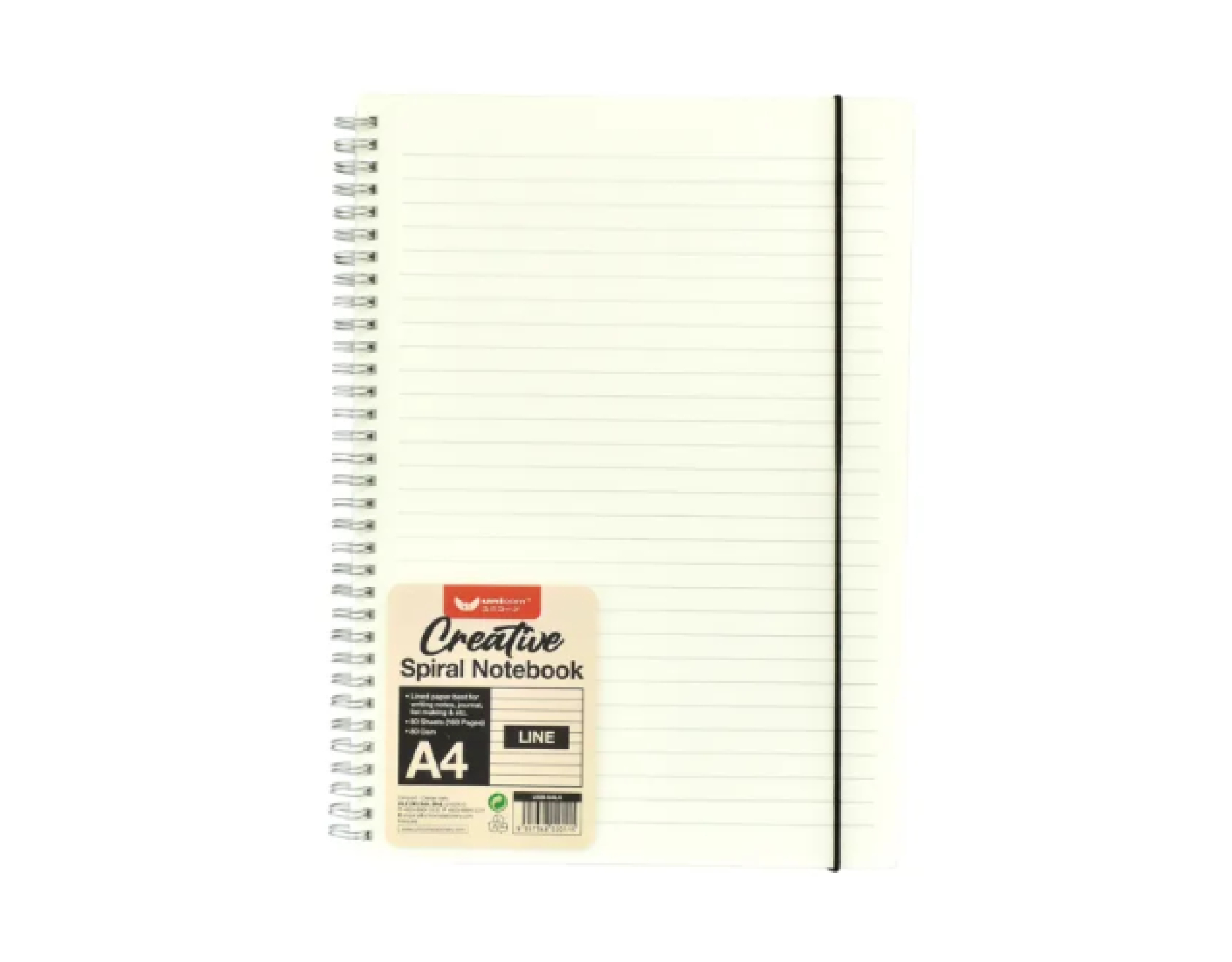 Unicorn A4 Spiral Notebook Transparent Line (usb-A4lx)