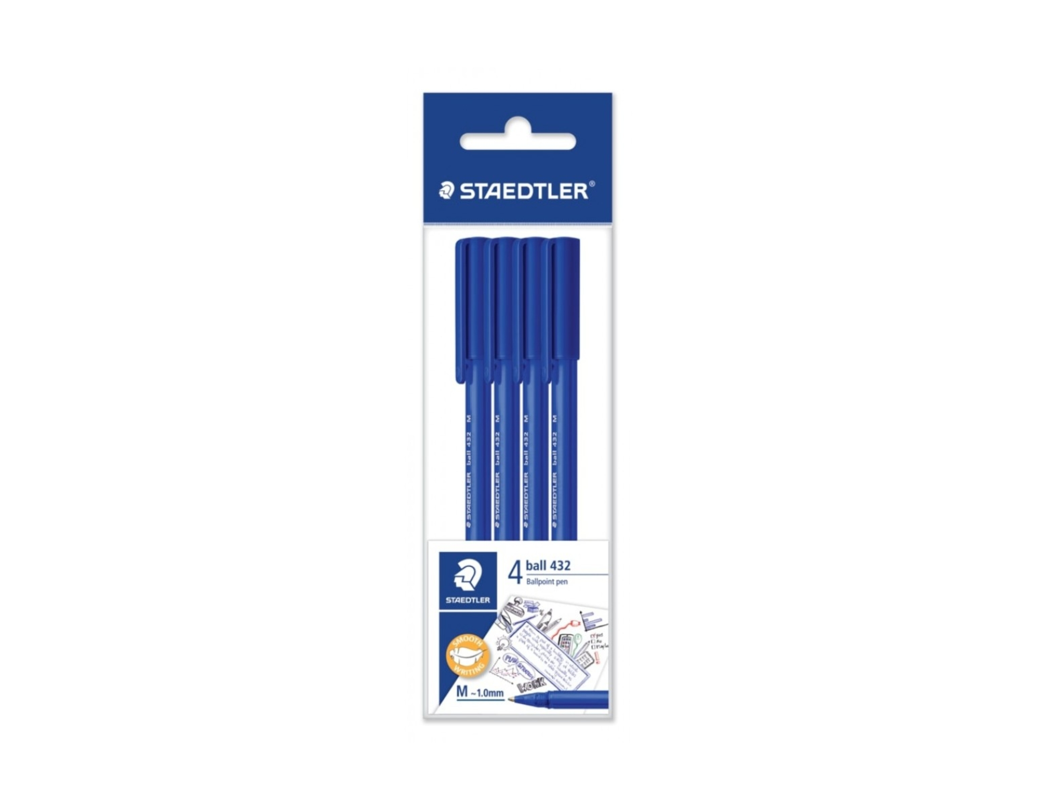 Staedtler 432 Ballpoint Pen Pcs Blue myaeon2go