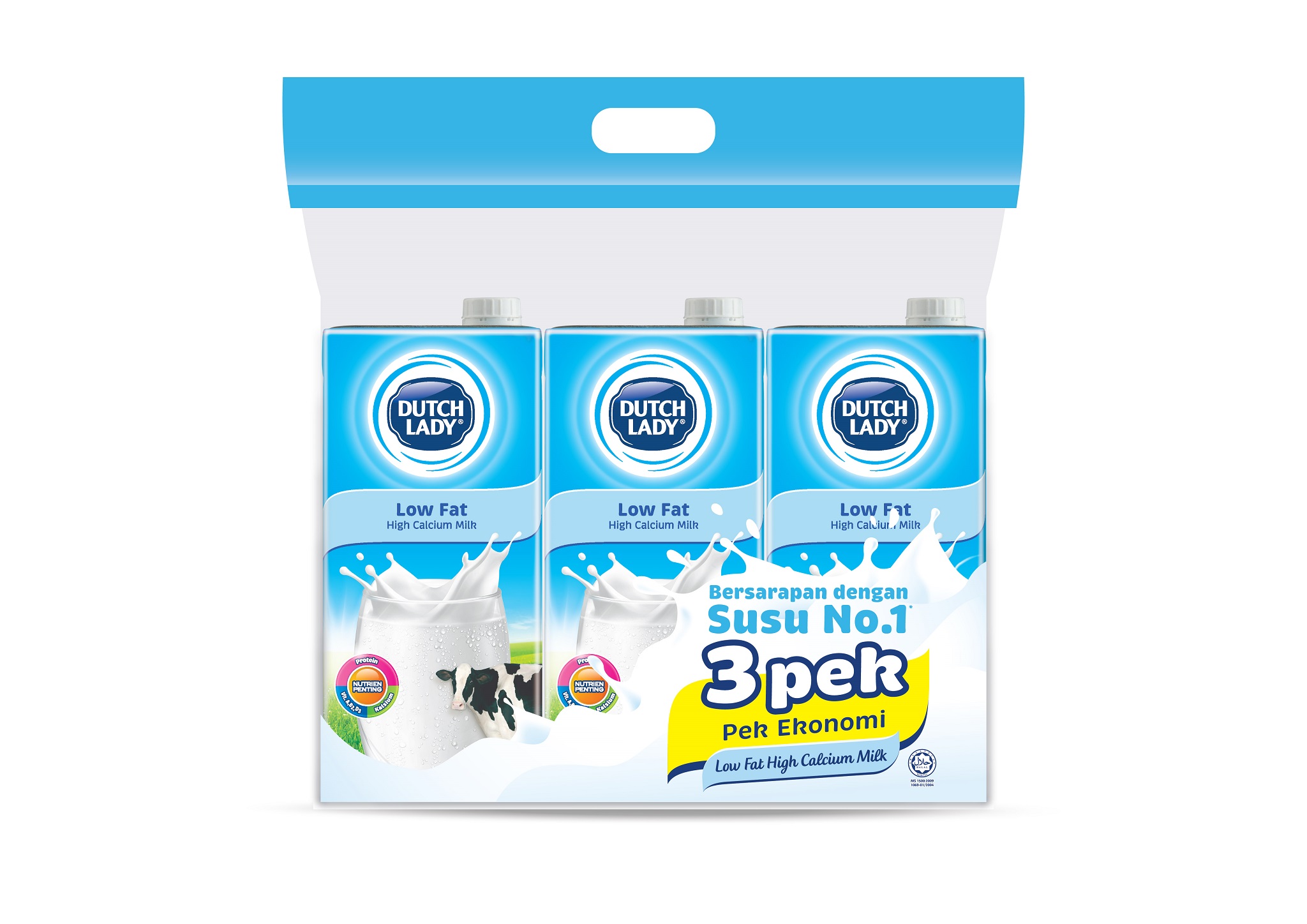 Dutch Lady UHT Low Fat High Calcium Milk