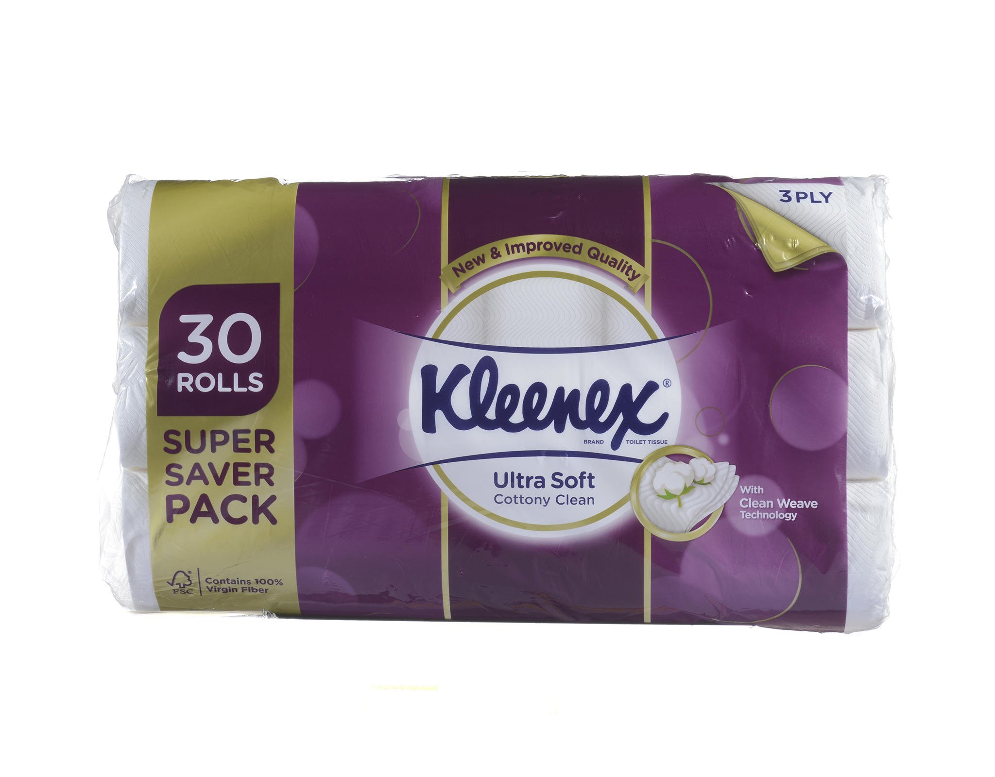 Kleenex Bath Tissue Regular 3Ply, 30 rolls