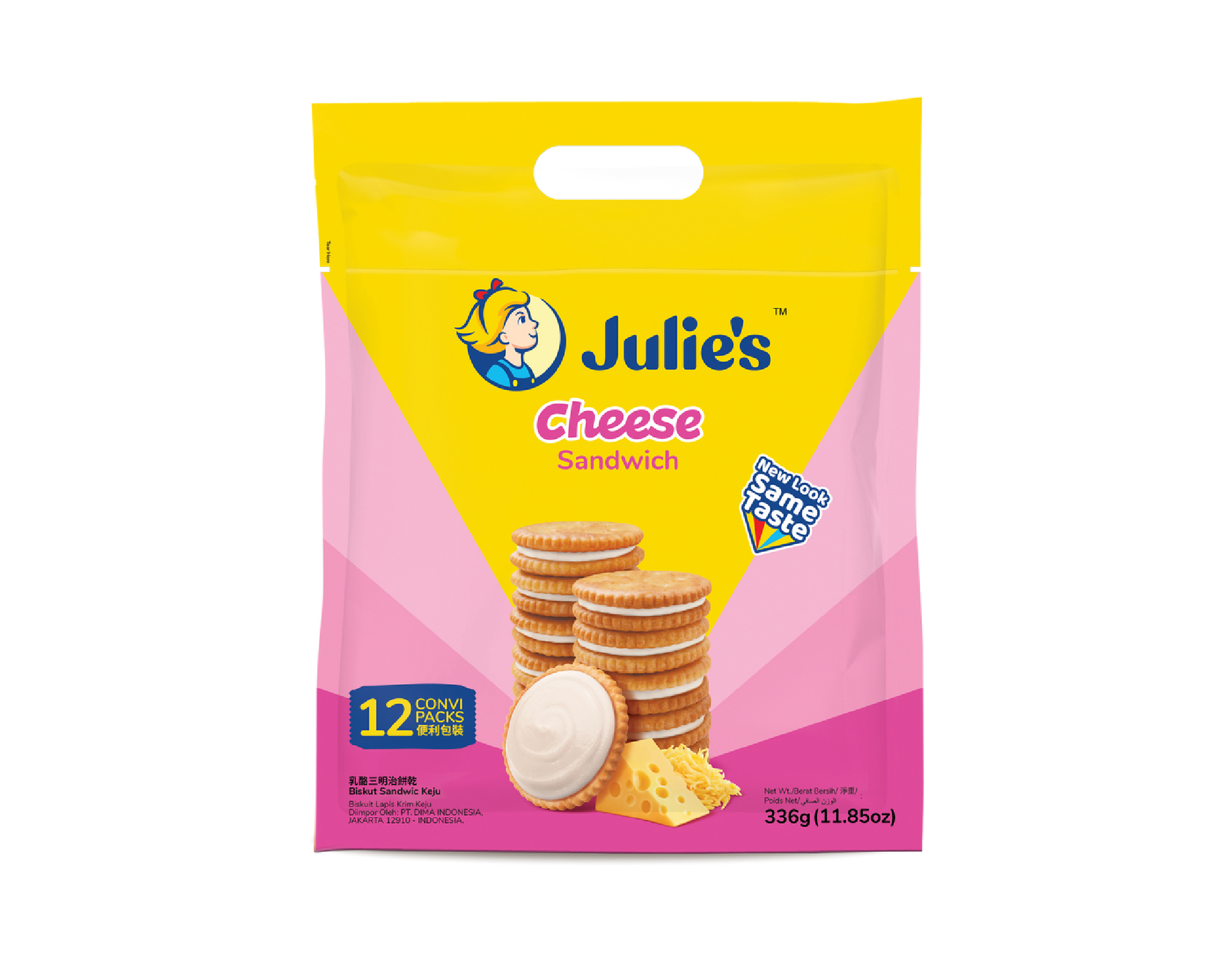 Julie's Cheese Sandwich Biscuits 336g