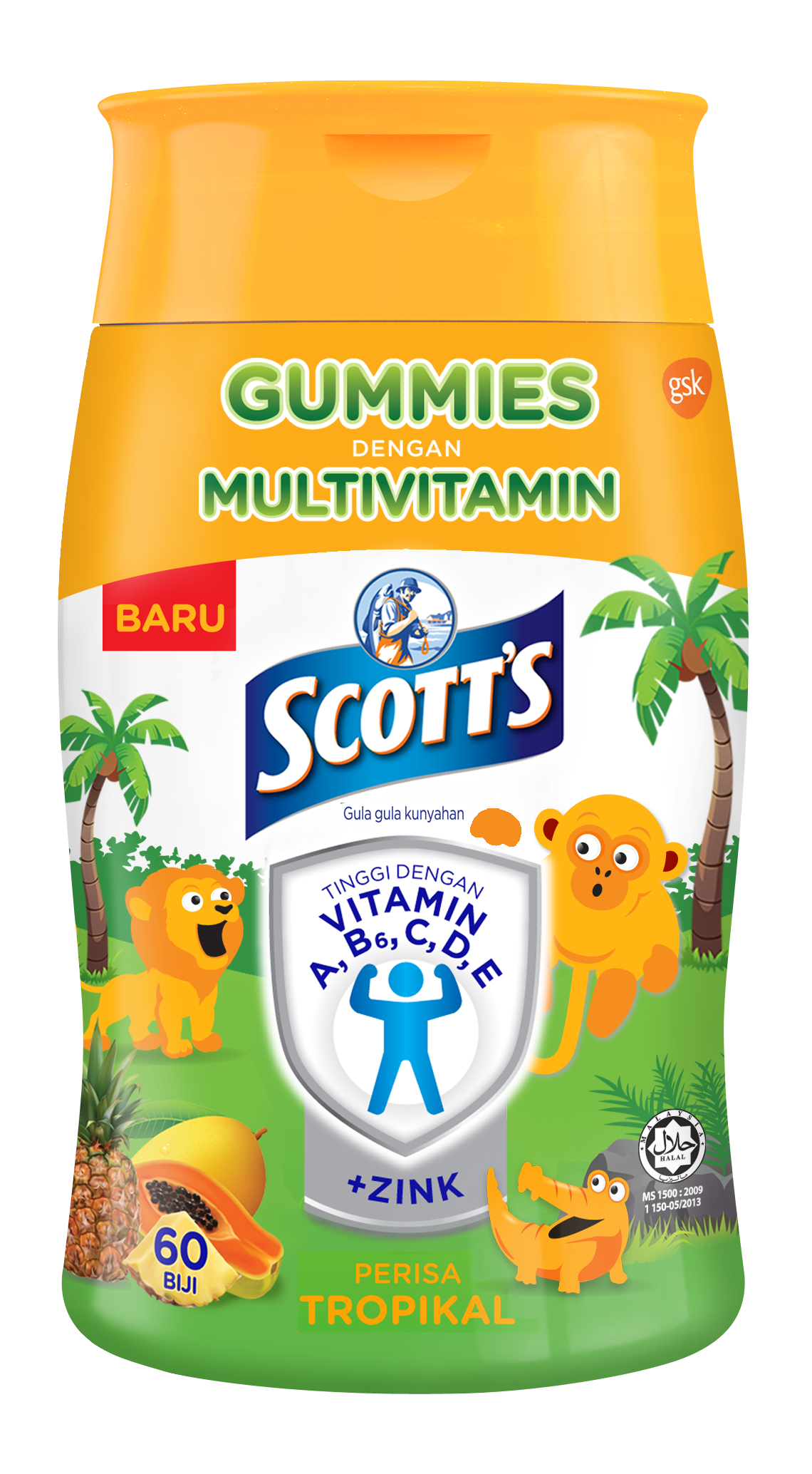 Scott's Scott`S Multivitamin Gummies Tropical | myaeon2go