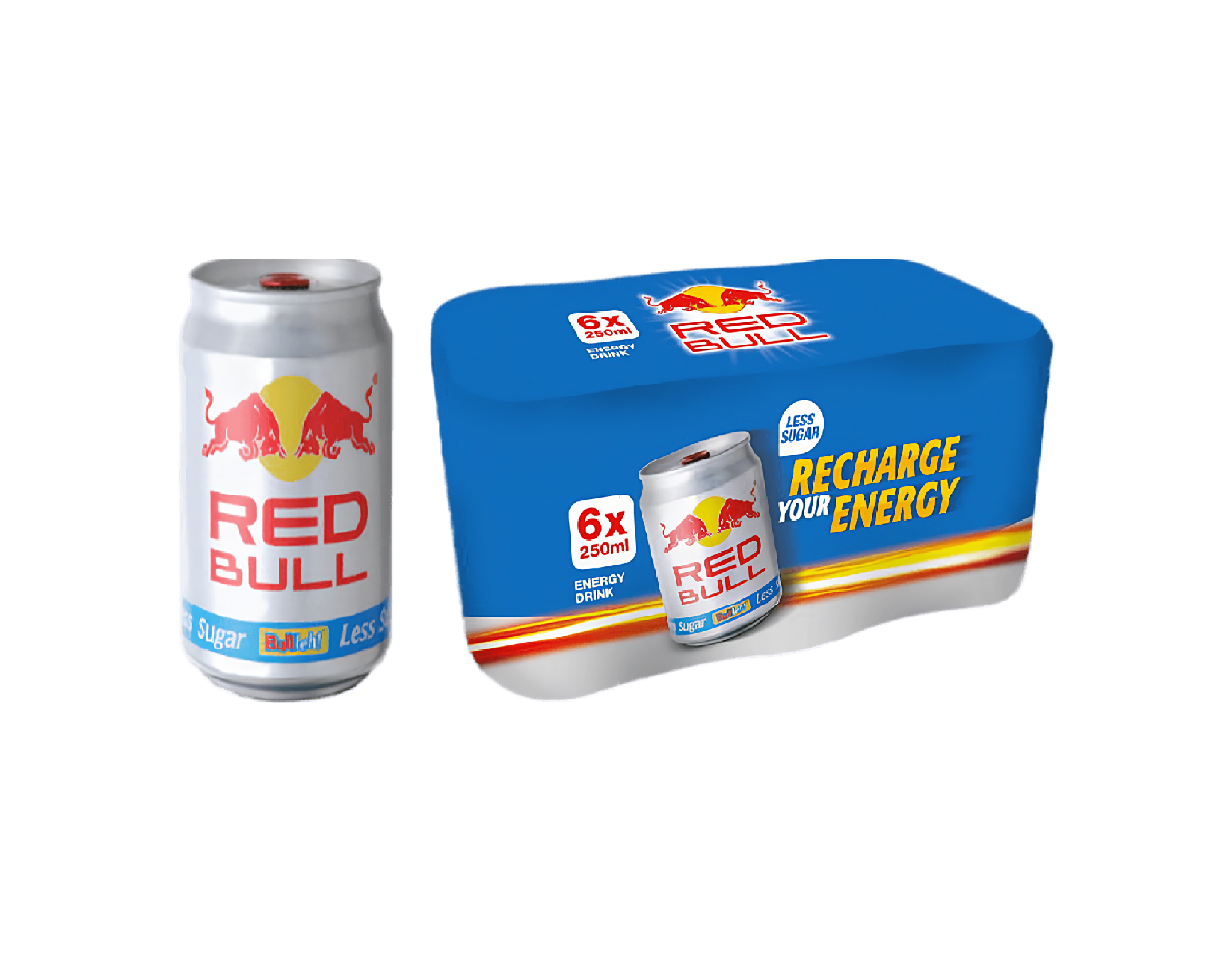 Red Bull Less Sugar, 6 x 250 ml