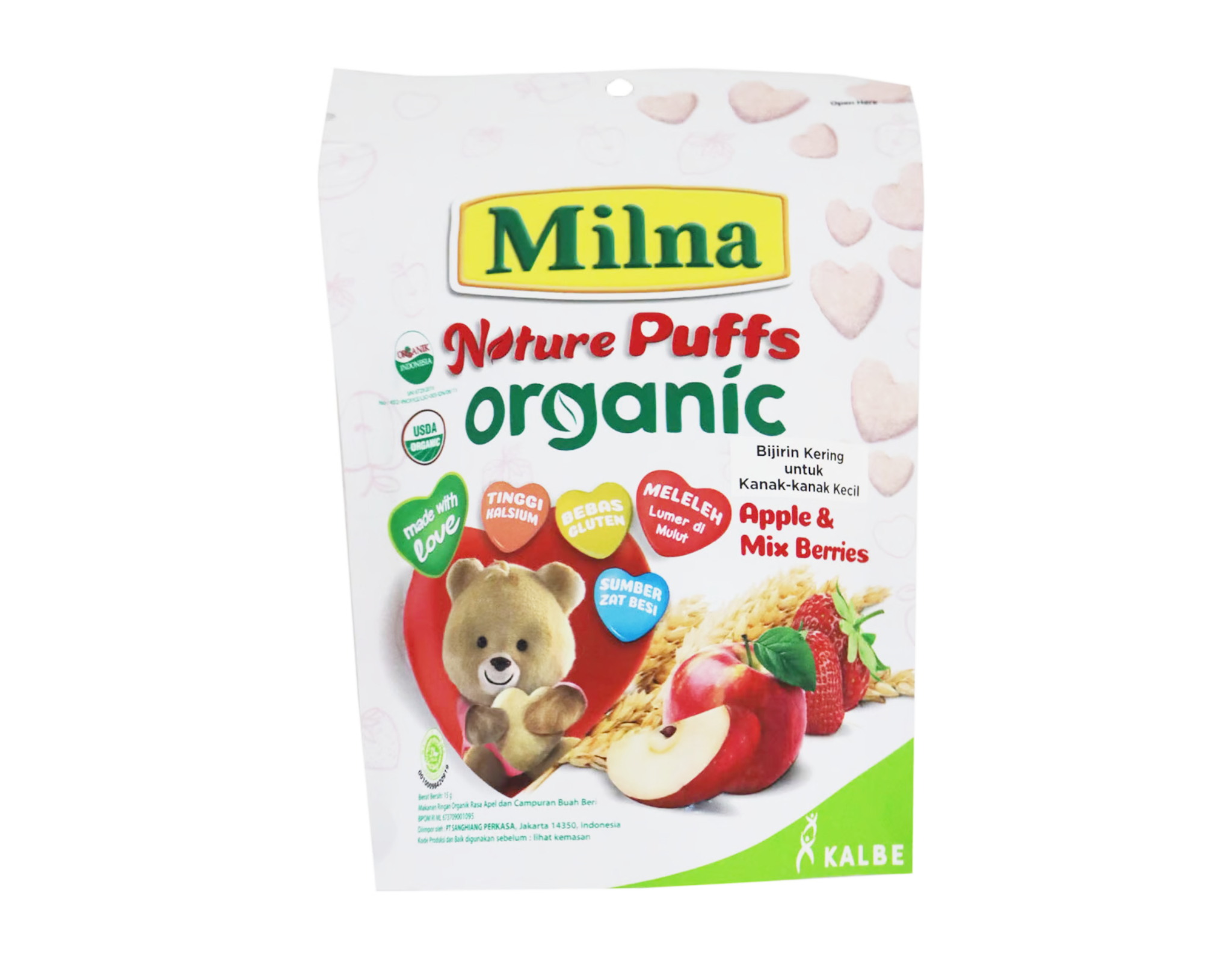 Milna Nature Puff Organic Apple & Mix Berry