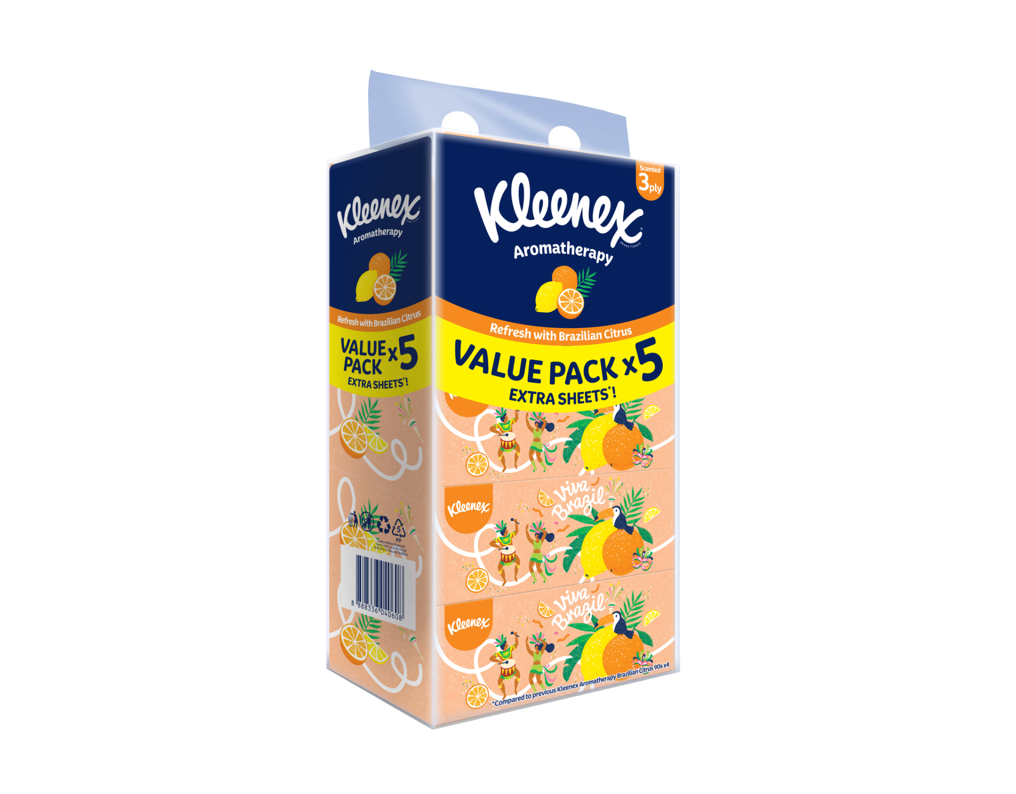 Kleenex Facial Tissue Aroma 3Ply 5×80 pcs