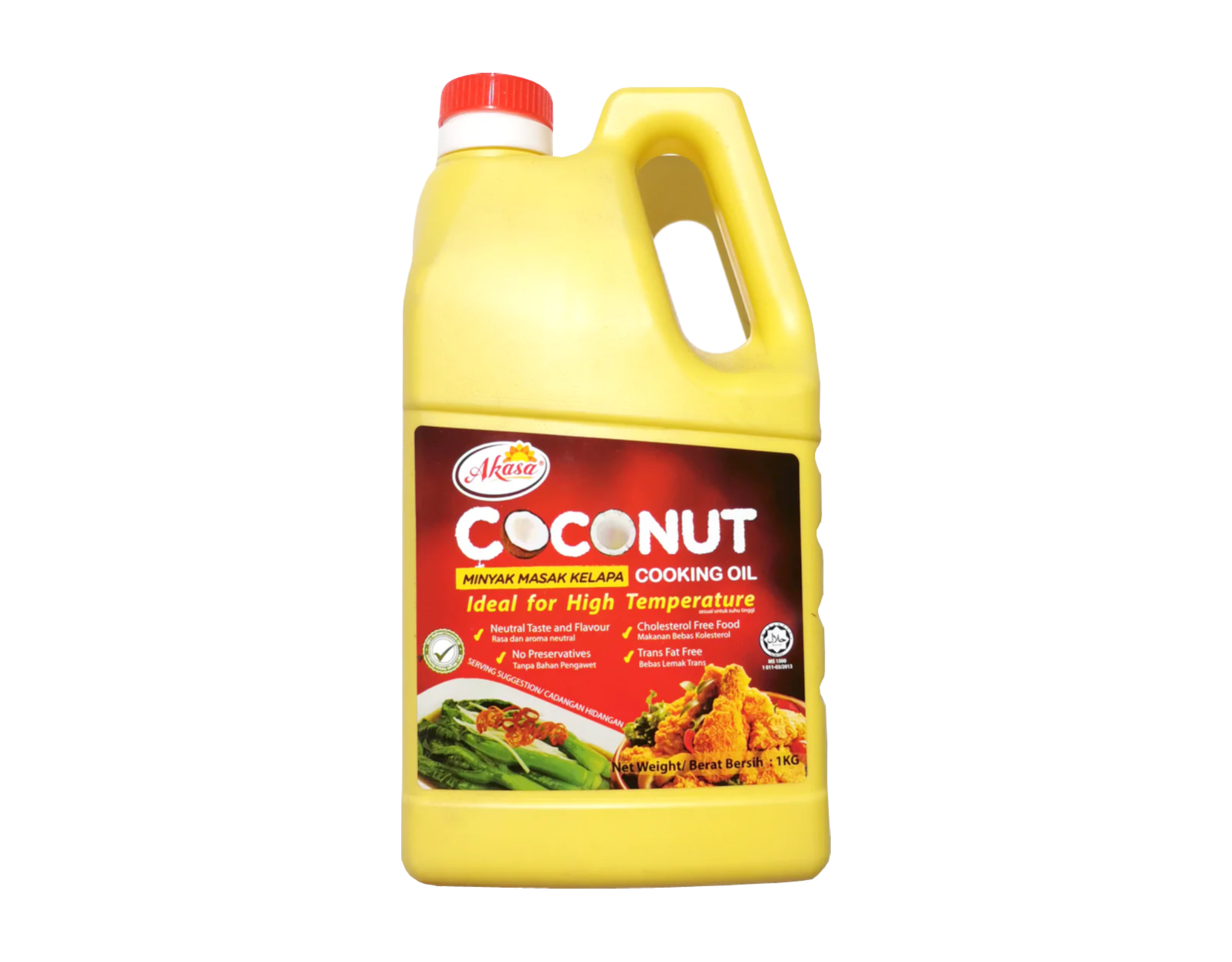 Akasa Coconut Cooking Oil, 1 kg