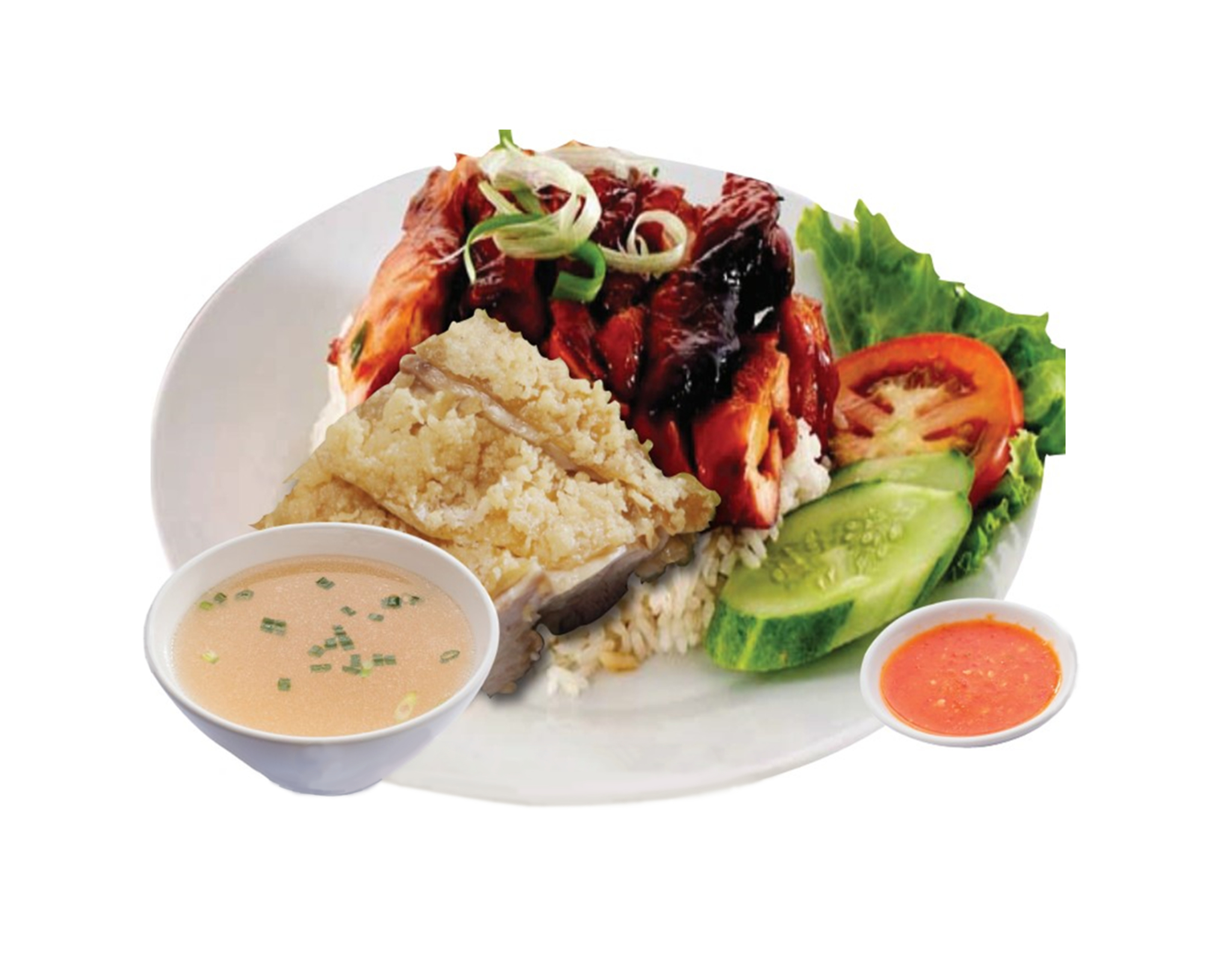 Farm's Essence Chicken Chop & Bbq Chicken Rice