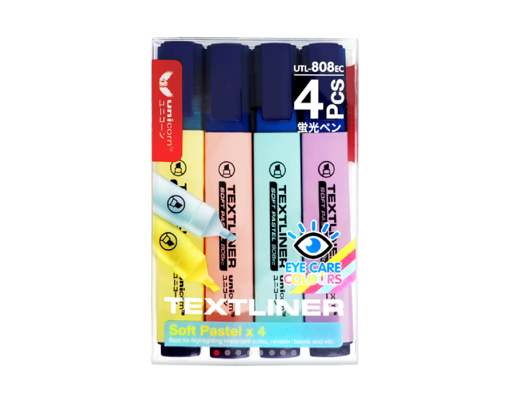 Sample Textliner Unicorn Soft Pastel Textliner (UTL-808EC) | myaeon2go