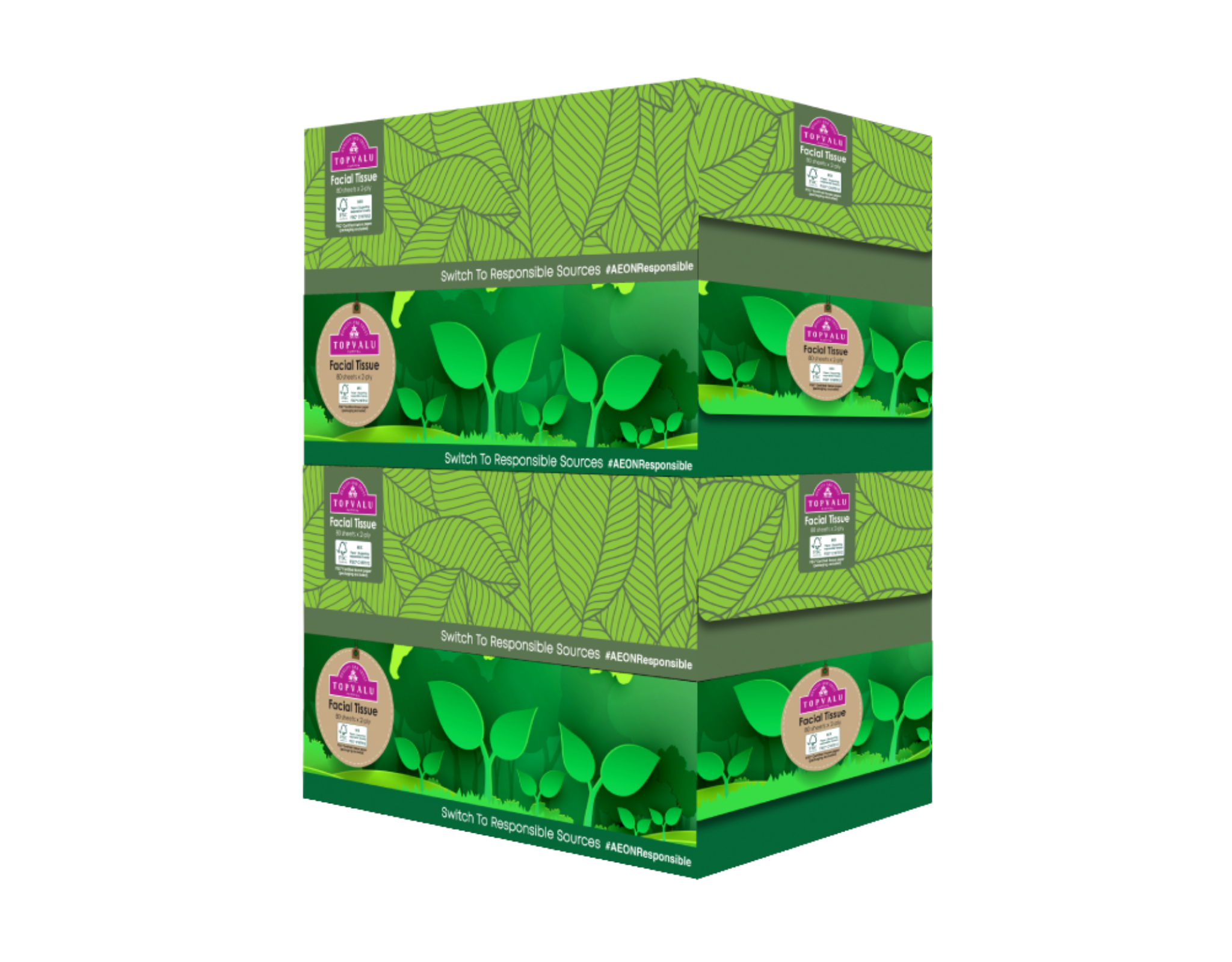 Topvalu Facial Tissue