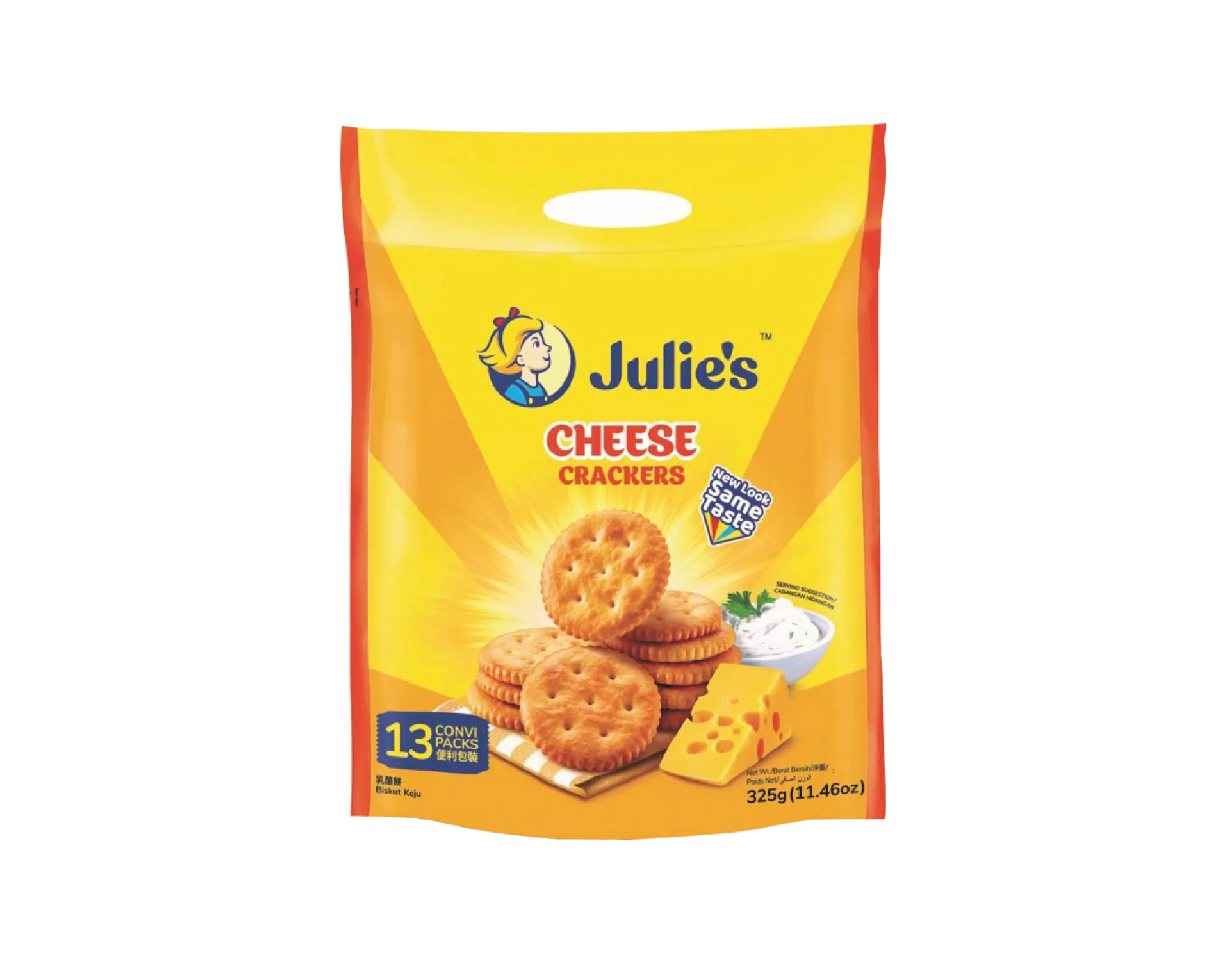 Julie's Cheese Crackers, 325 g