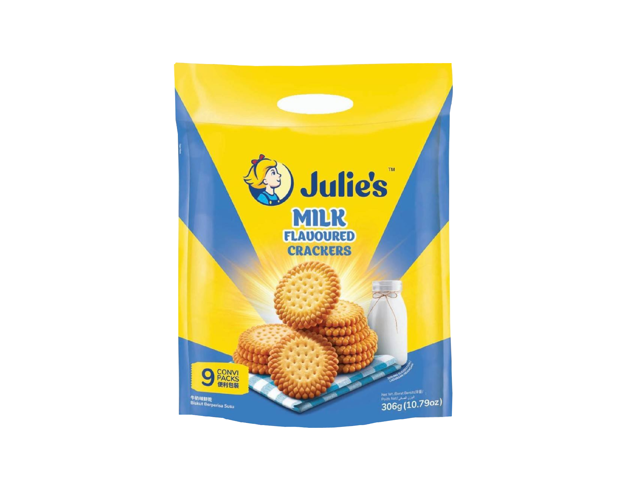 Julie's Milk Crackers, 306 g