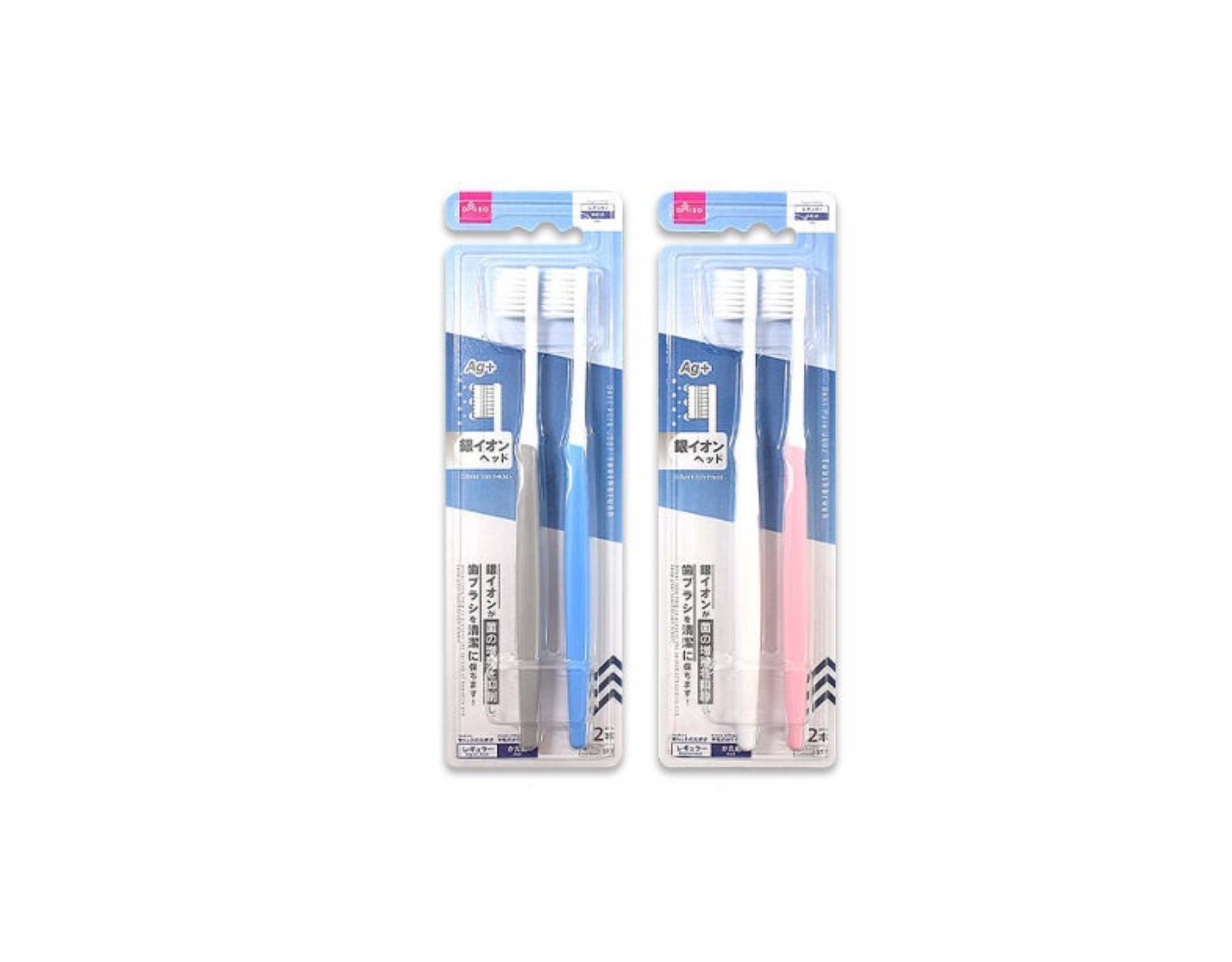 Daiso [SELECTED RANDOMLY] Toothbrush Dentpure Silver Ion Head (Hard ...