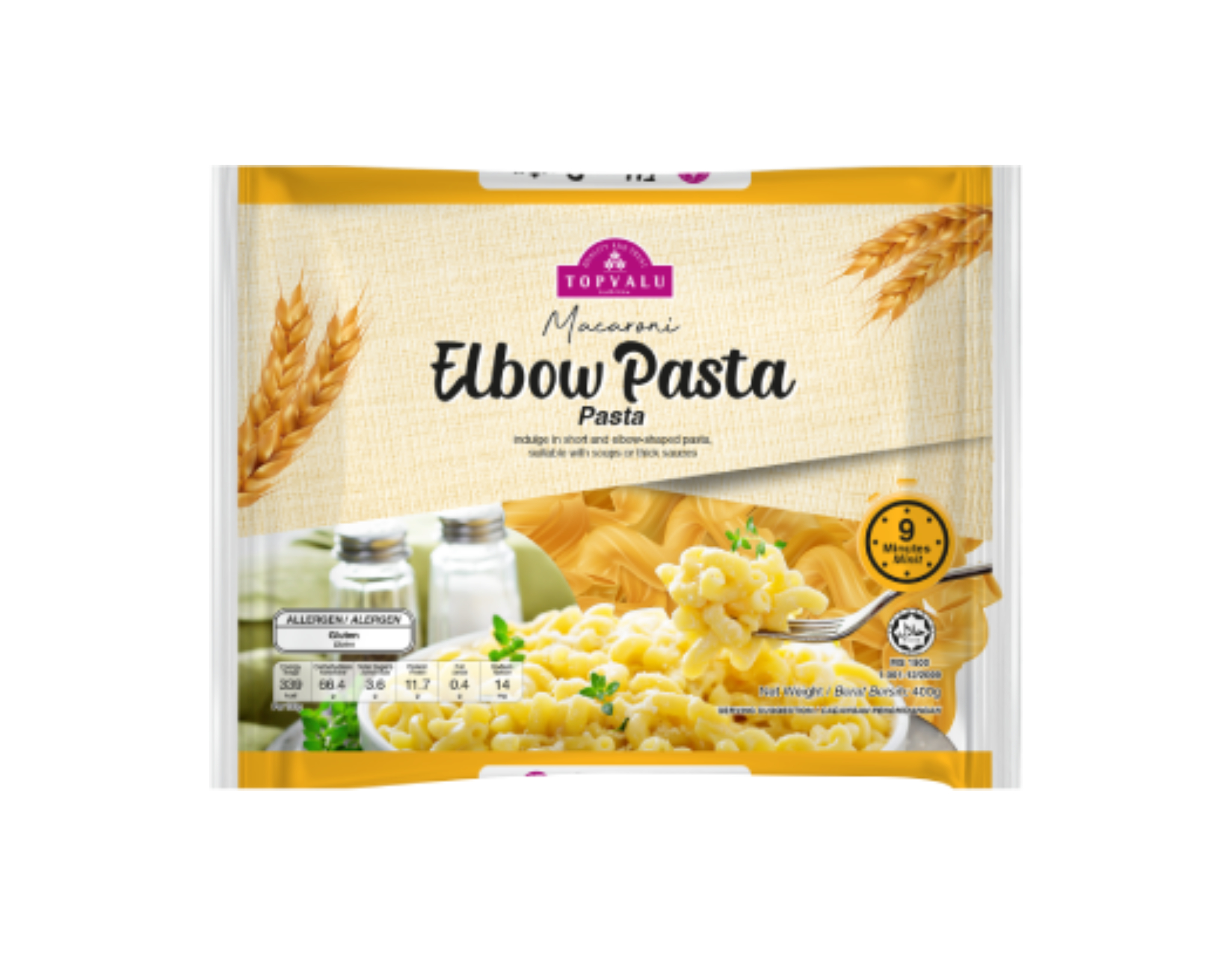 Topvalu Elbow Pasta Macaroni 400 g