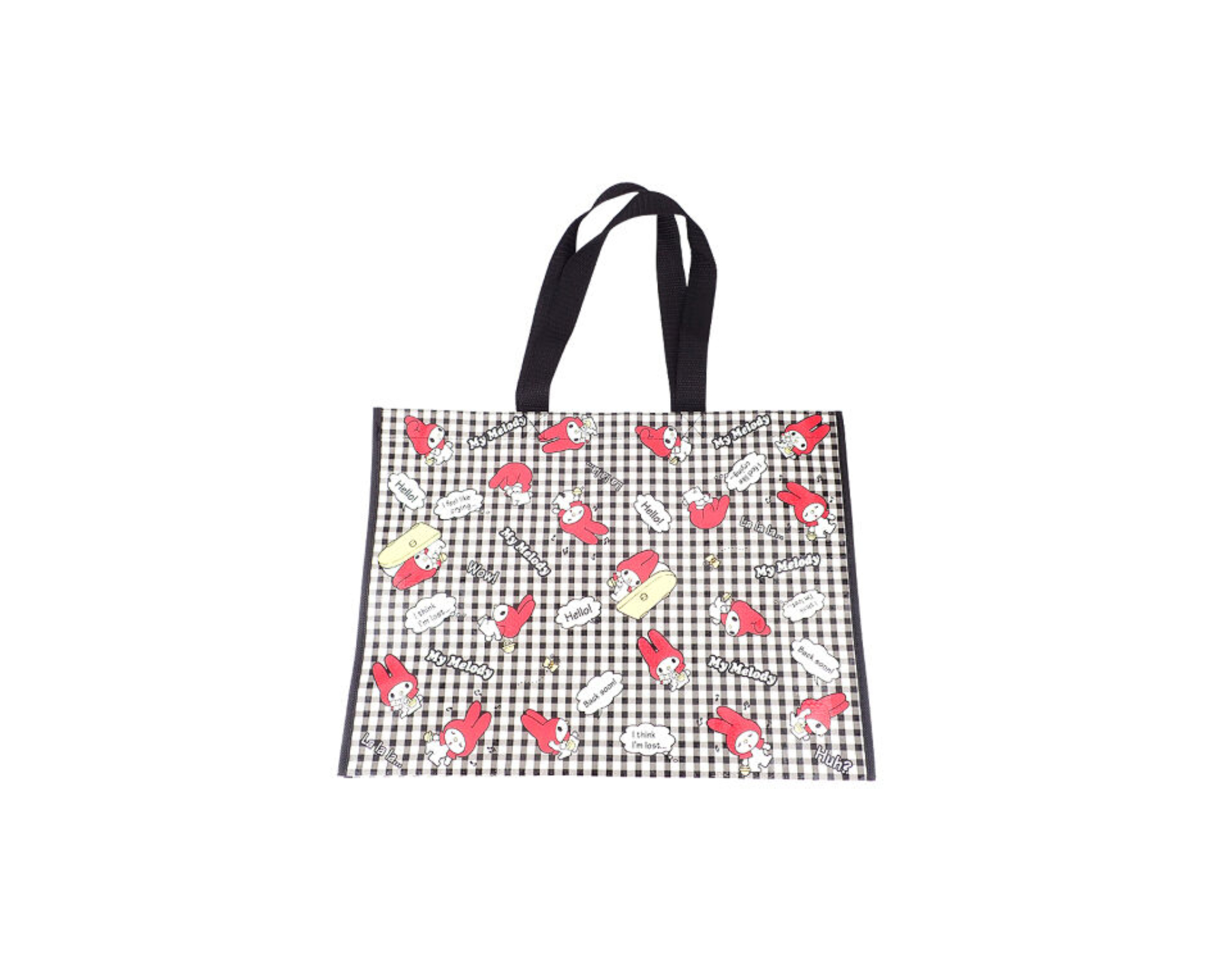 Daiso Sanrio Tote Bag Horizontal Type My Melody Check myaeon2go