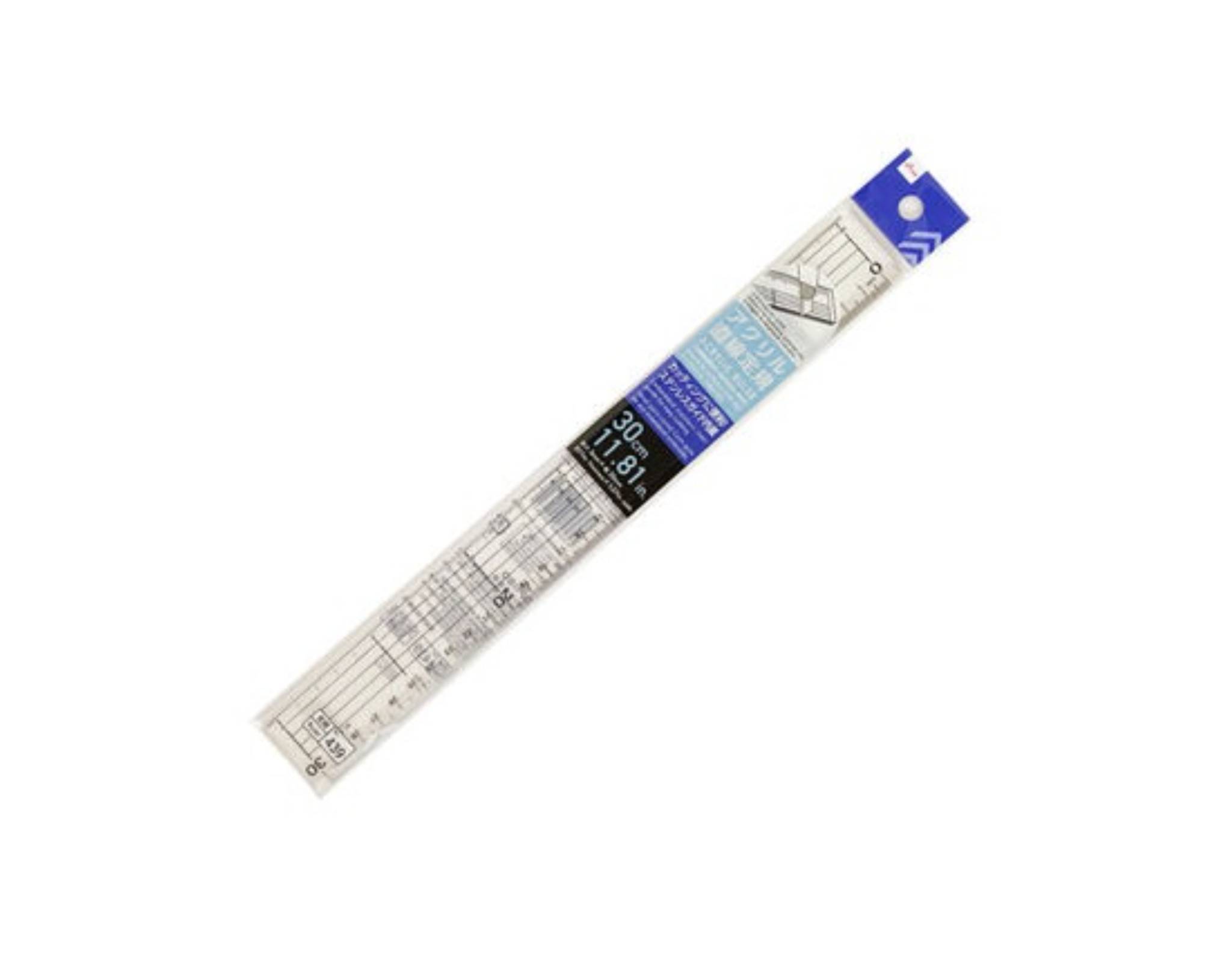 Daiso Acrylic Ruler Embedded Stainless Steel | myaeon2go
