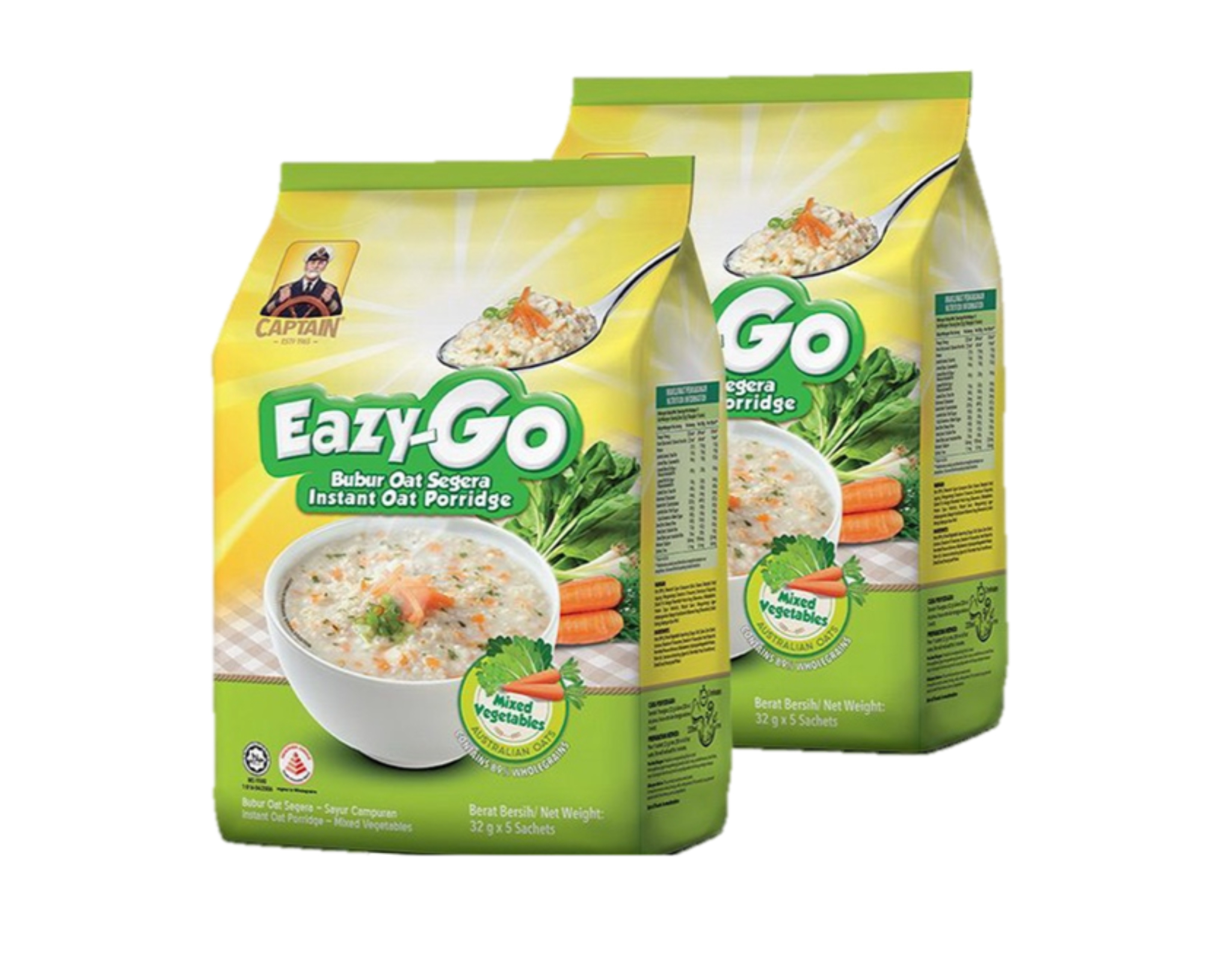 Captain Instant Oat Porridge Pack Mixed Vegetables | myaeon2go