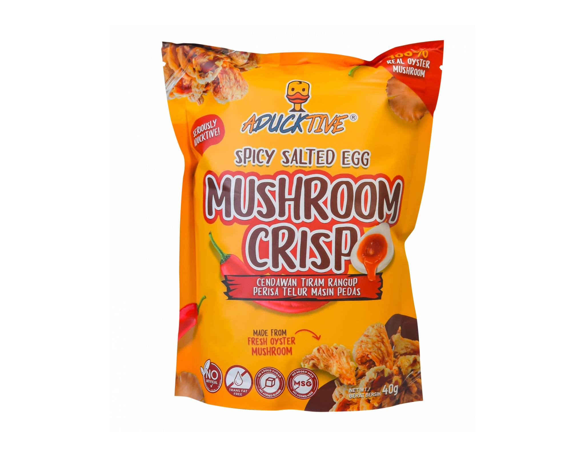 Aducktive Spicy Salted Egg Mushroom Crisp