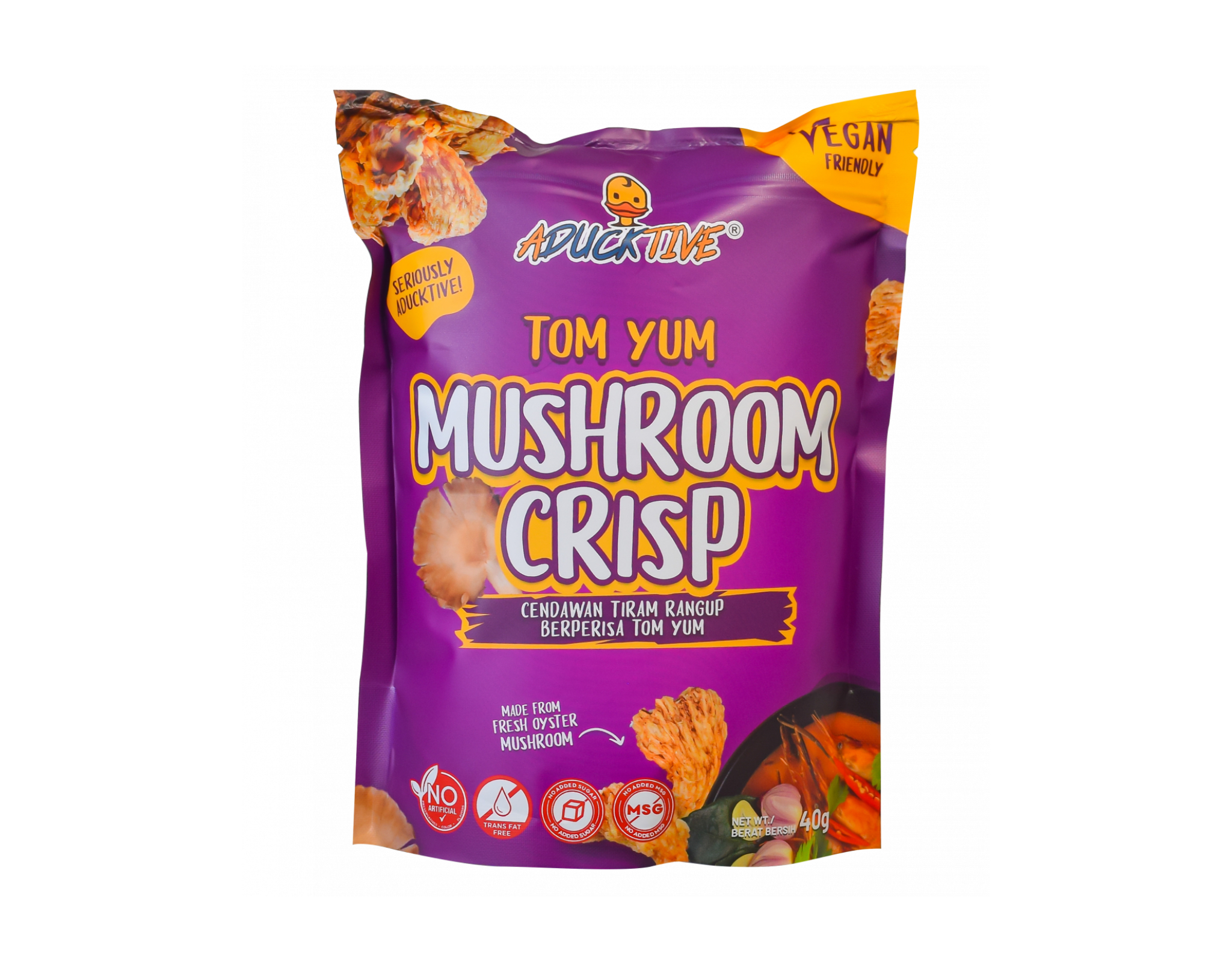 Aducktive Tomyum Mushroom Crisp