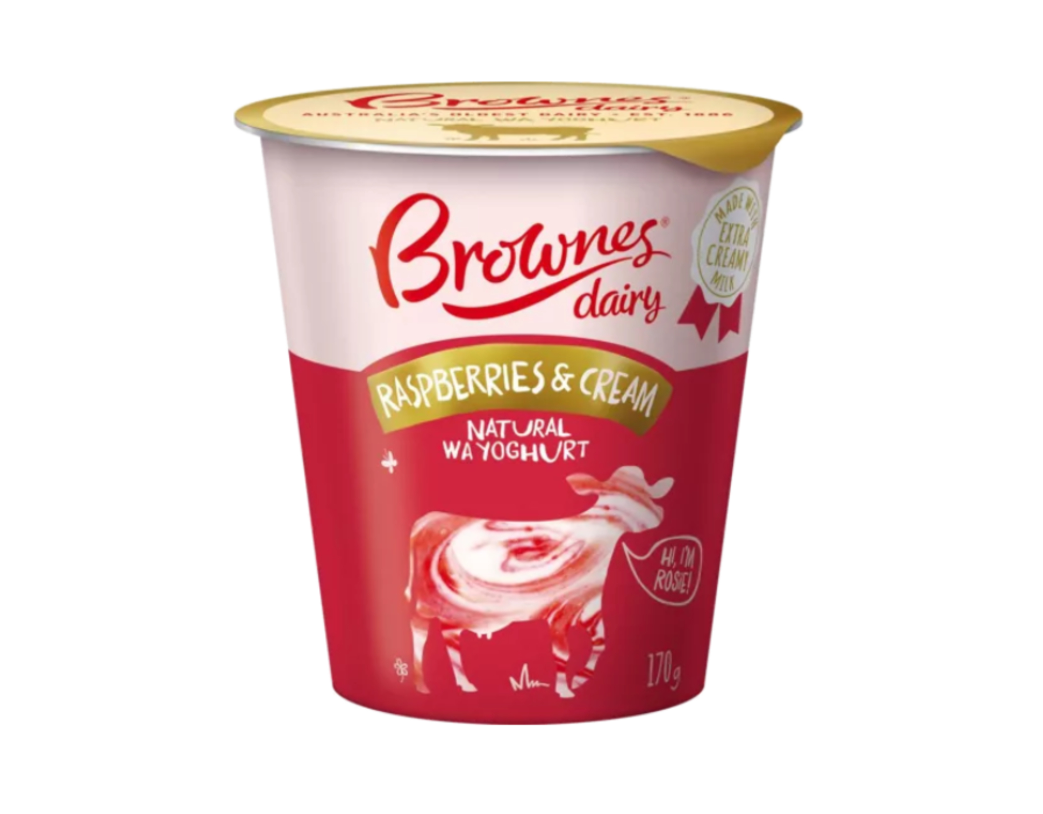 Brownes Natural Yoghurt Raspberries And Cream | myaeon2go