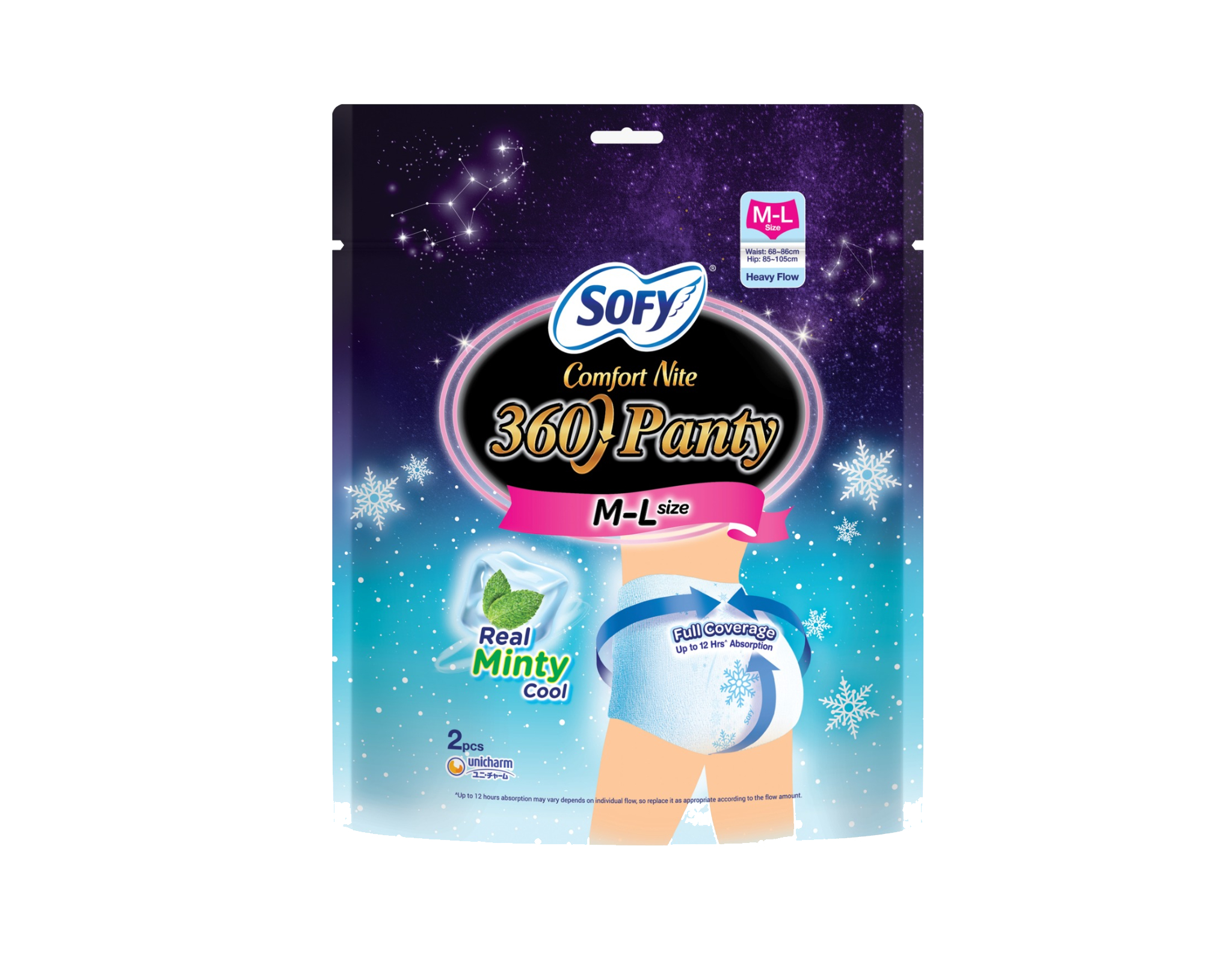 Sofy Comfort Nite 360 Panty Cool M-L Size