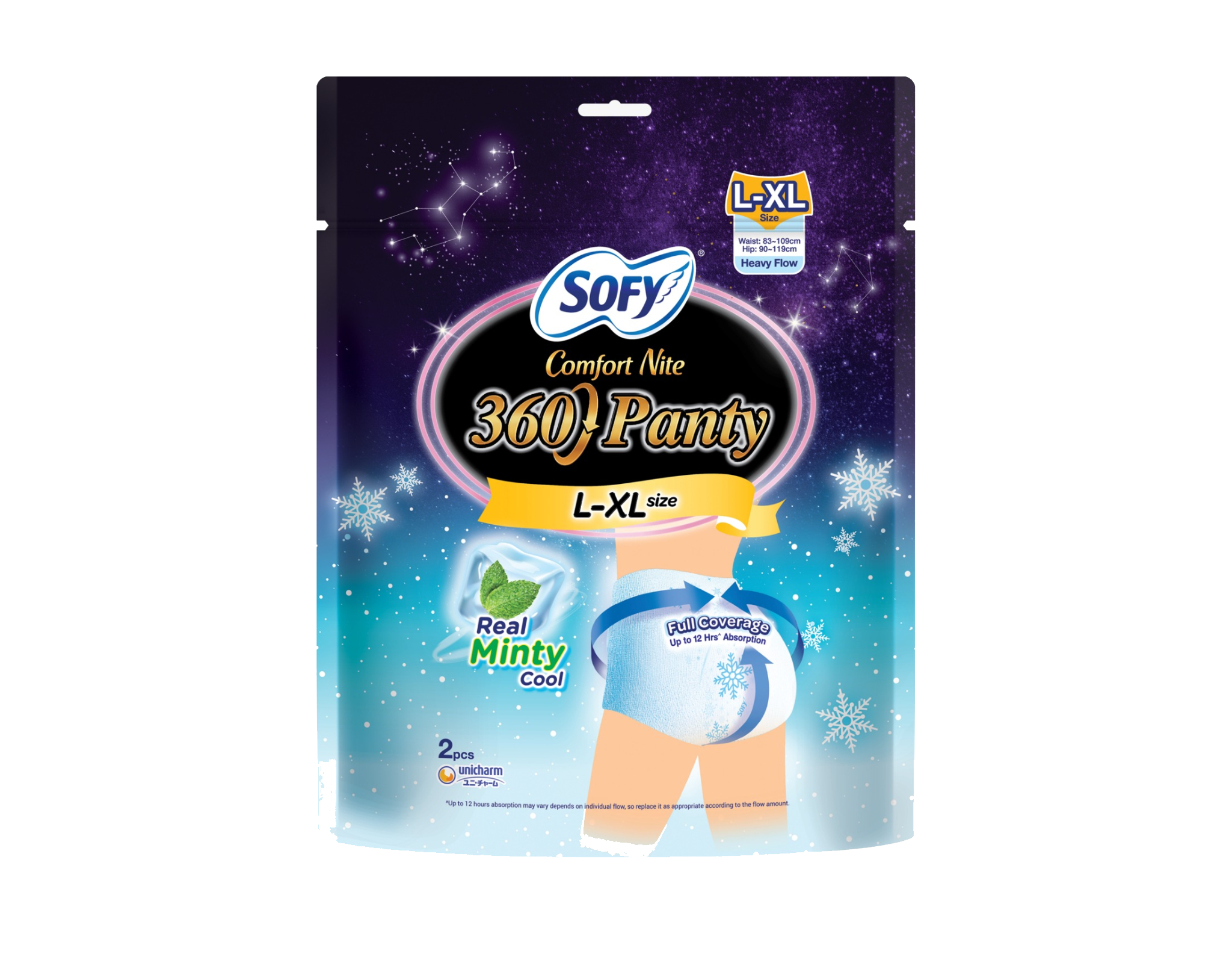 Sofy Comfort Nite 360 Panty Cool L-Xl Size