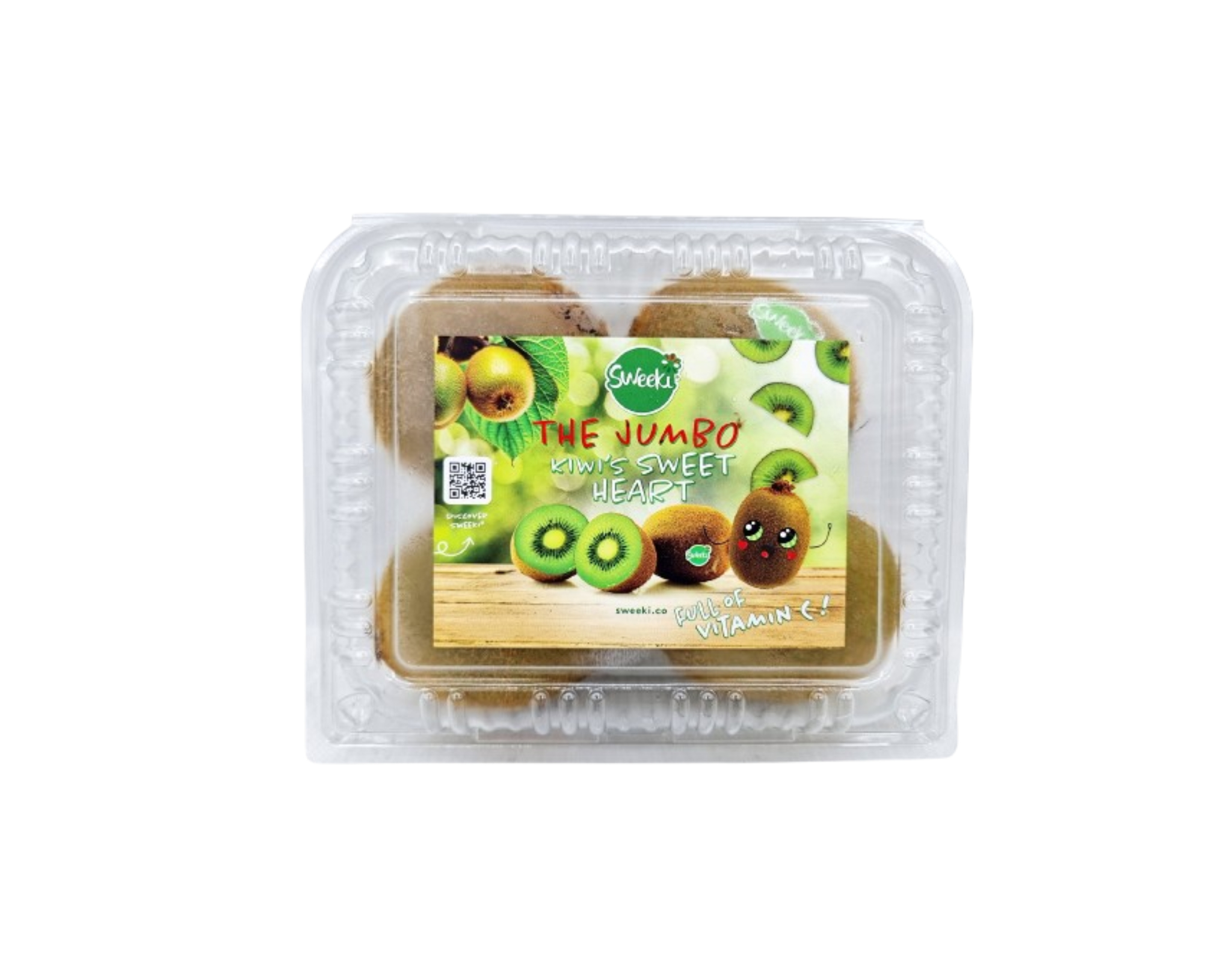 Sweeki Chile Jumbo Green Kiwi, 4's