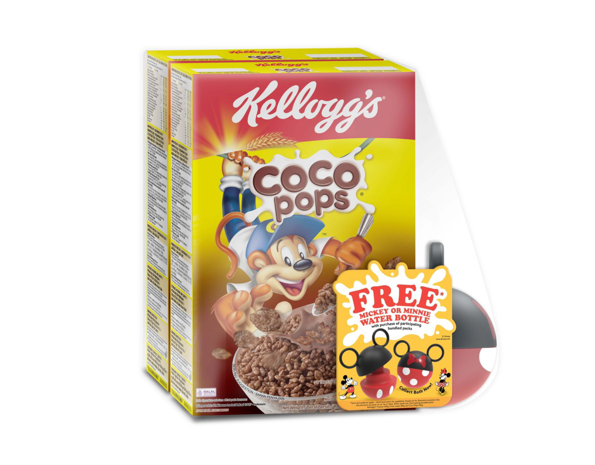 Kellogg's Coco Pop Twin Pack FOC Disney Bottle | myaeon2go