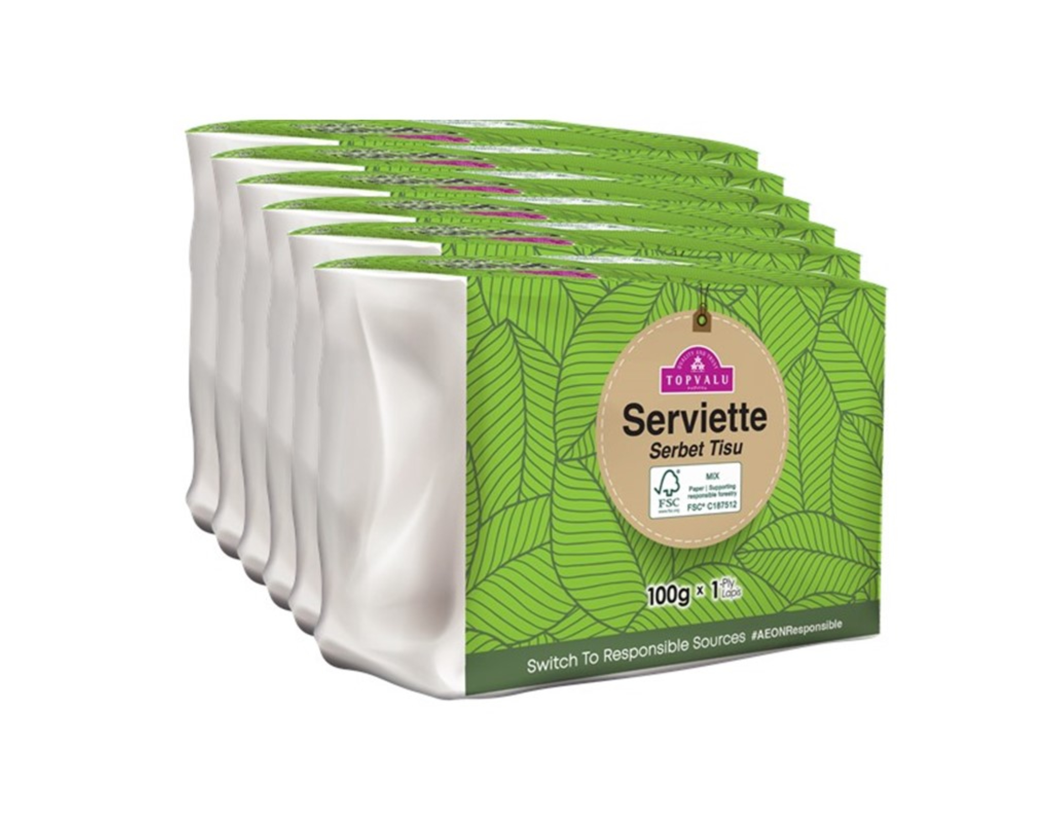 Topvalu Serviette 6×100g