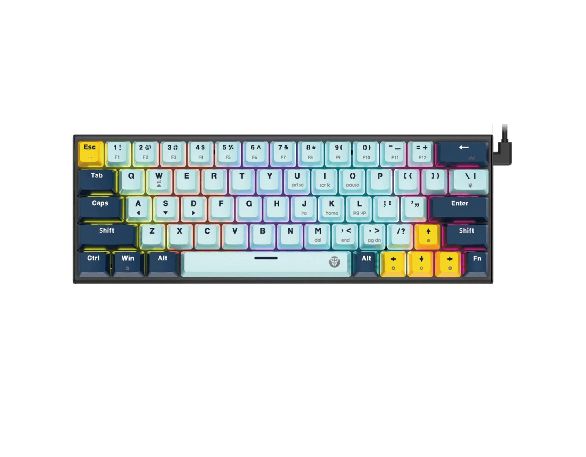 Fantech Gaming KeyBoard Atom 63 Sky Blue (MK874V2-SBU) | myaeon2go
