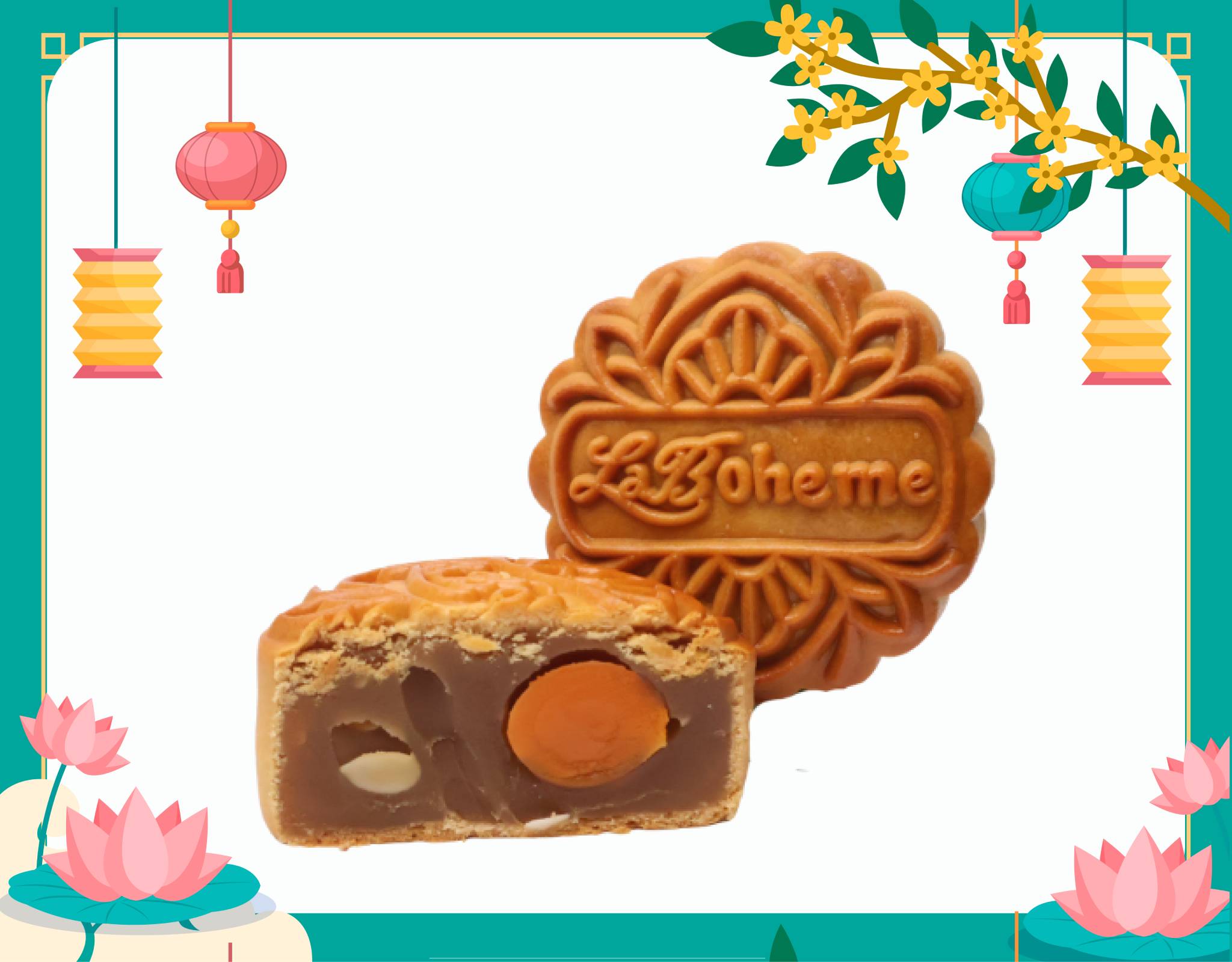 La Boheme Mooncake Lotus Single Yolk | myaeon2go