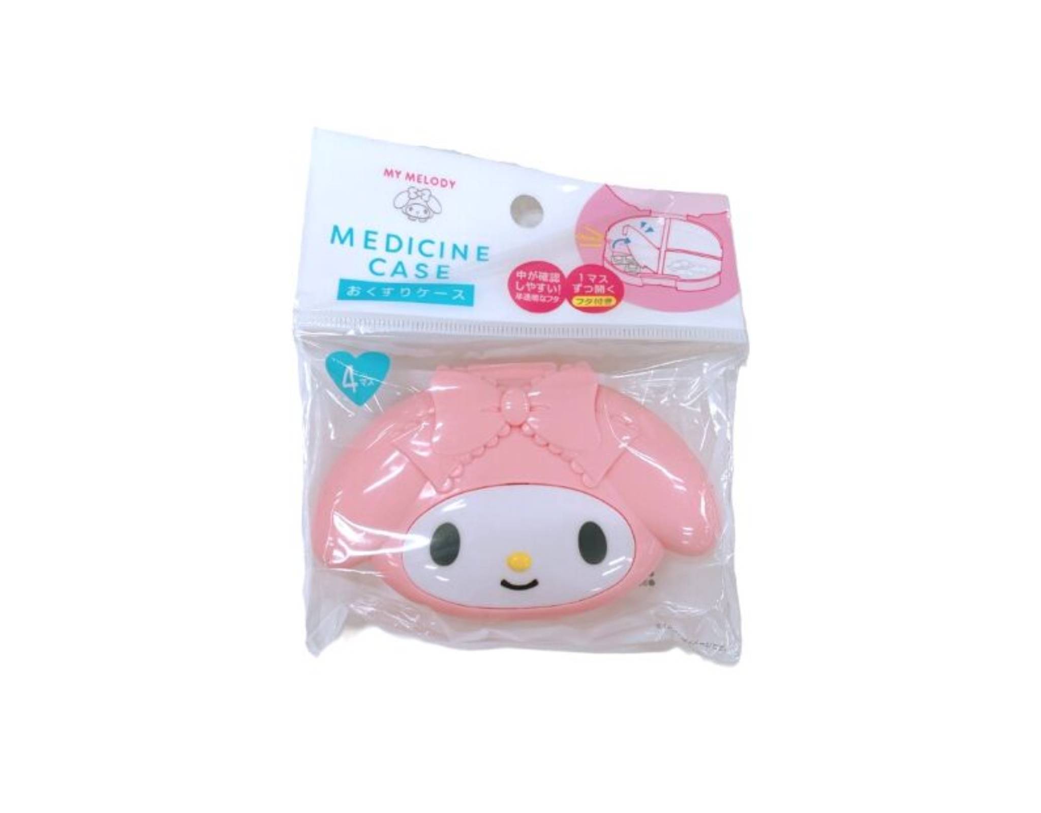 Daiso Sanrio Medicine Case My Melo Pink