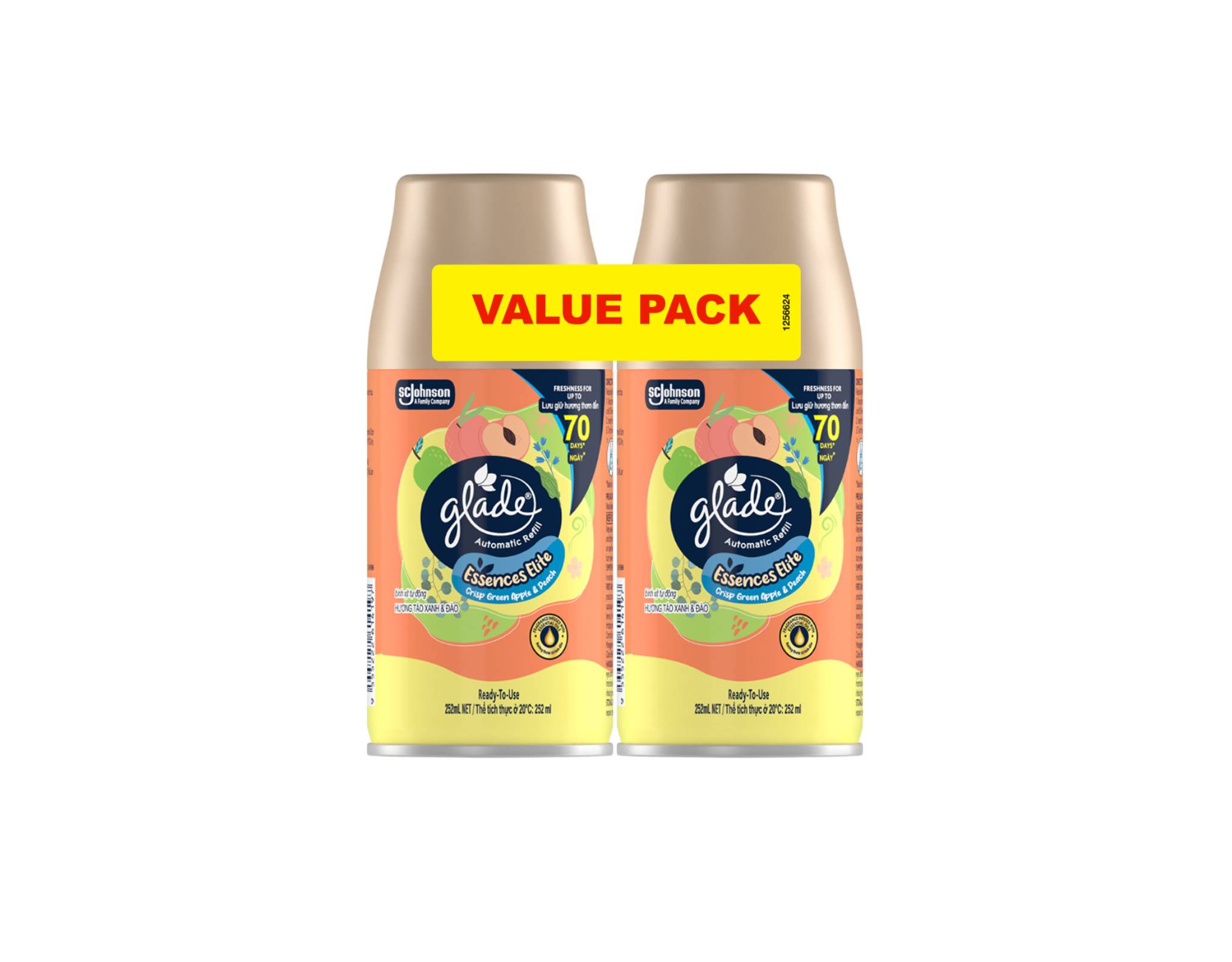 Glade Essences Elite Auto Spray Apple & Peach Refill