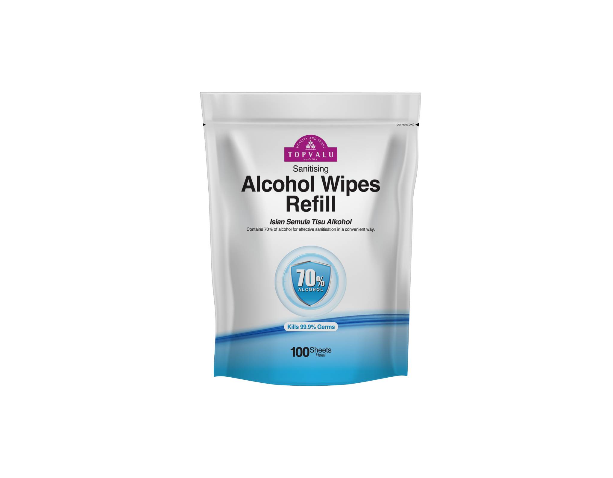 Topvalu Alcohol Wipes Refill
