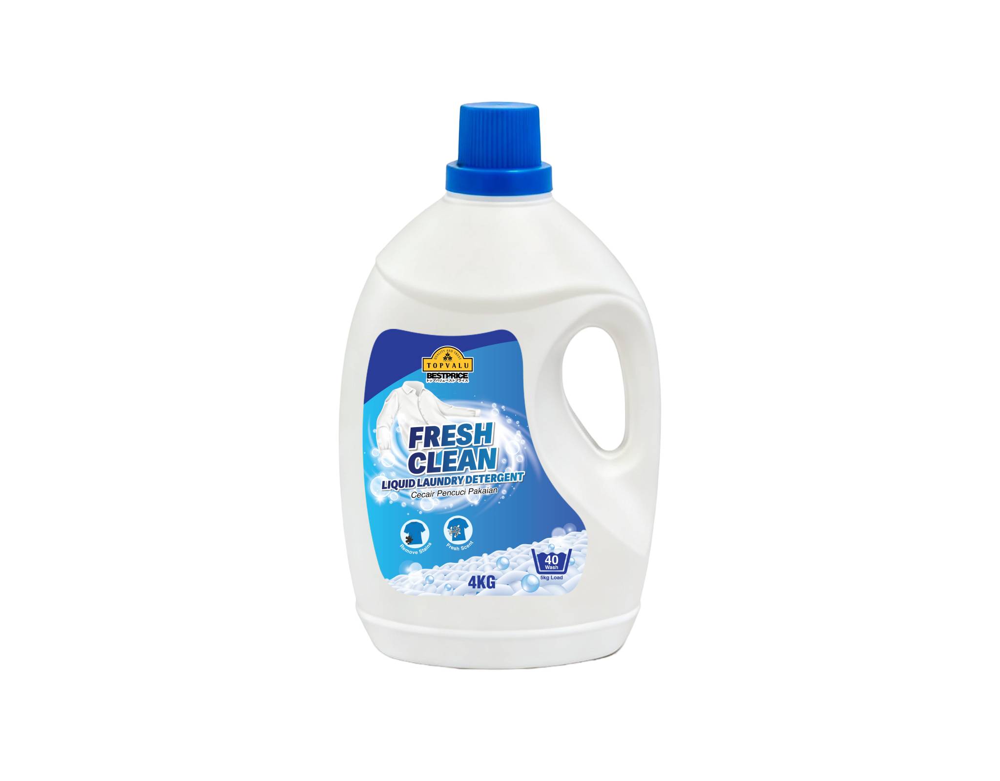 Topvalu Bestprice Liquid Laundry Detergent Fresh Clean