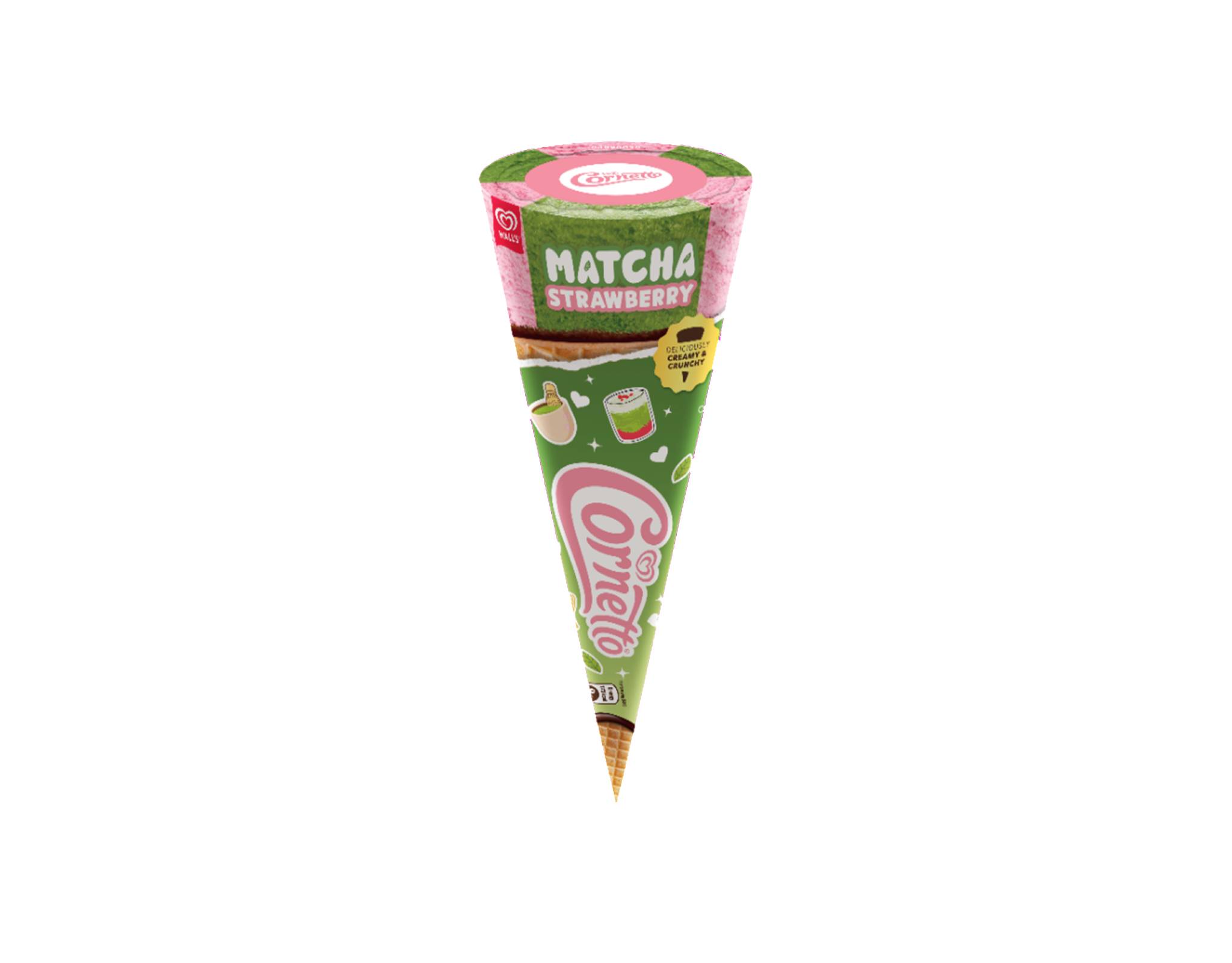 Wall's Cornetto Classic Matcha Strawberry