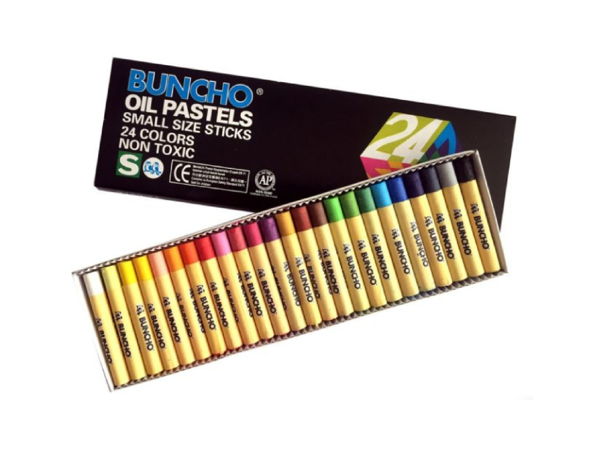 Buncho Oil Pastel Small Size Sticks 24 Colours Non Toxic | myaeon2go