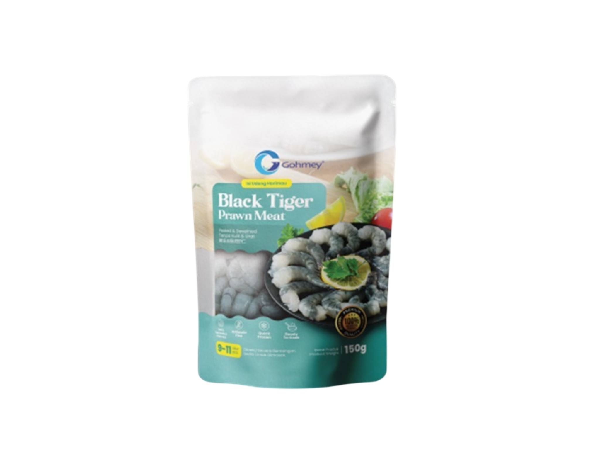 Gohmey Raw Black Tiger Prawn Meat