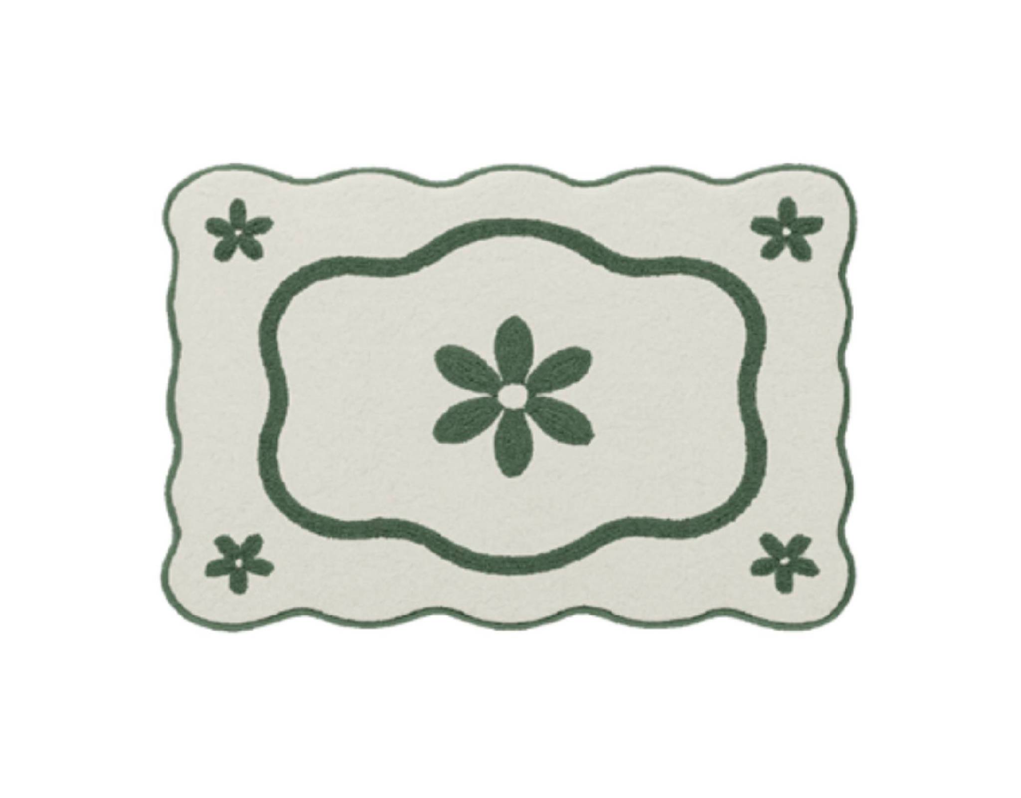 Letgo Raya26 Tufted Bath Mat Forest Fern