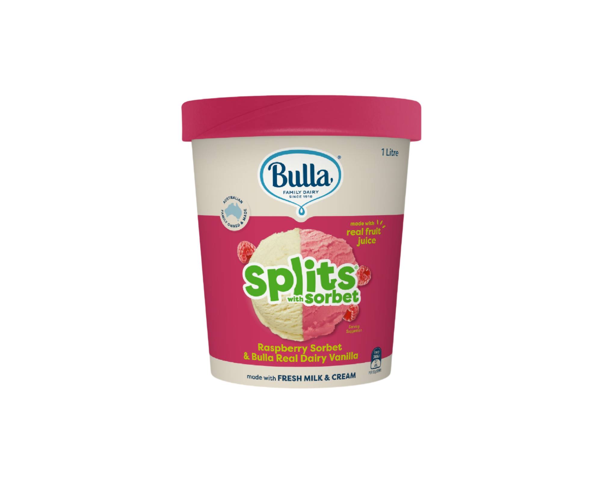 Bulla Splits With Sorbet Rasperry | myaeon2go