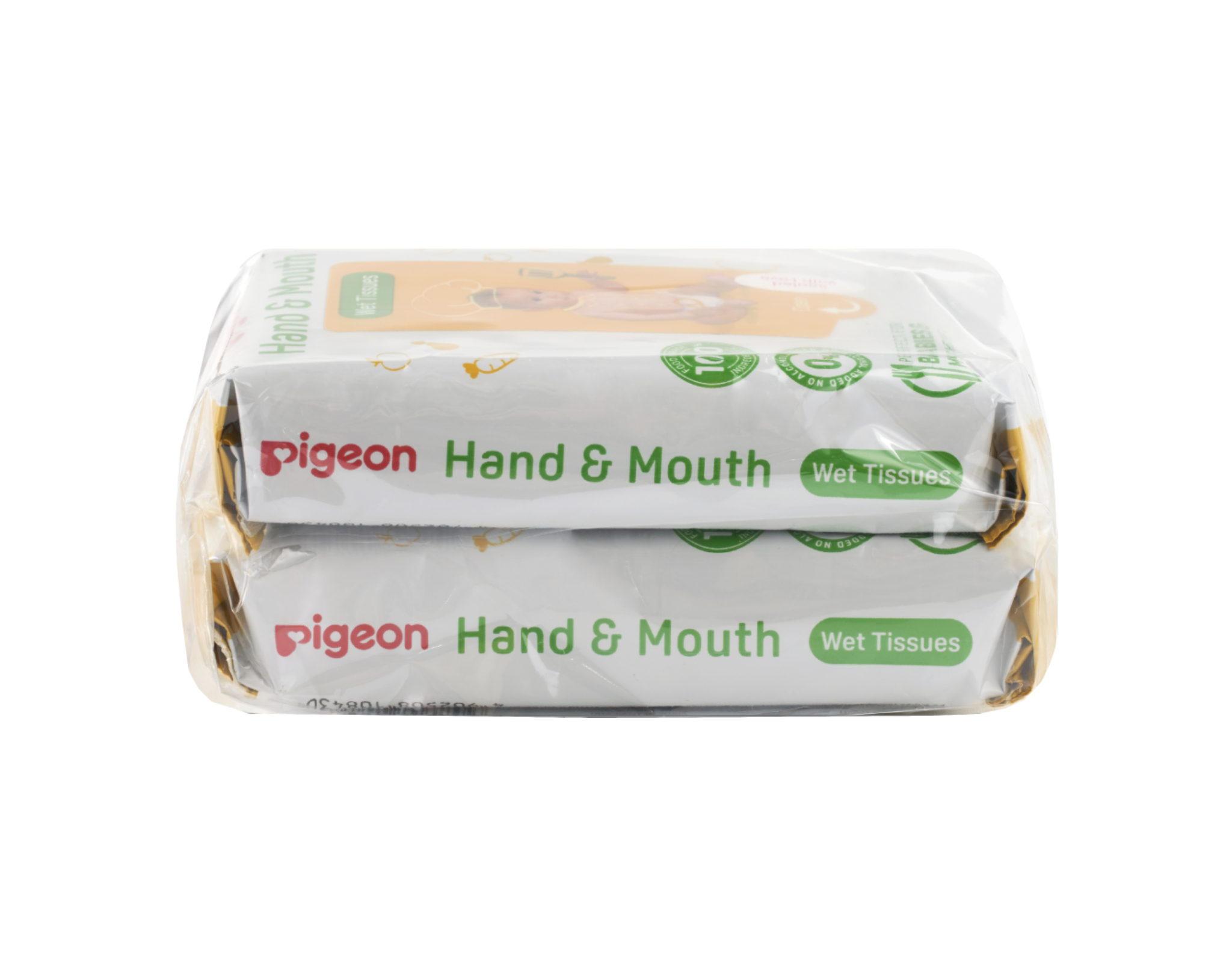 Pigeon Hand & Mouth Wet Tissue, 2 x 20 pcs