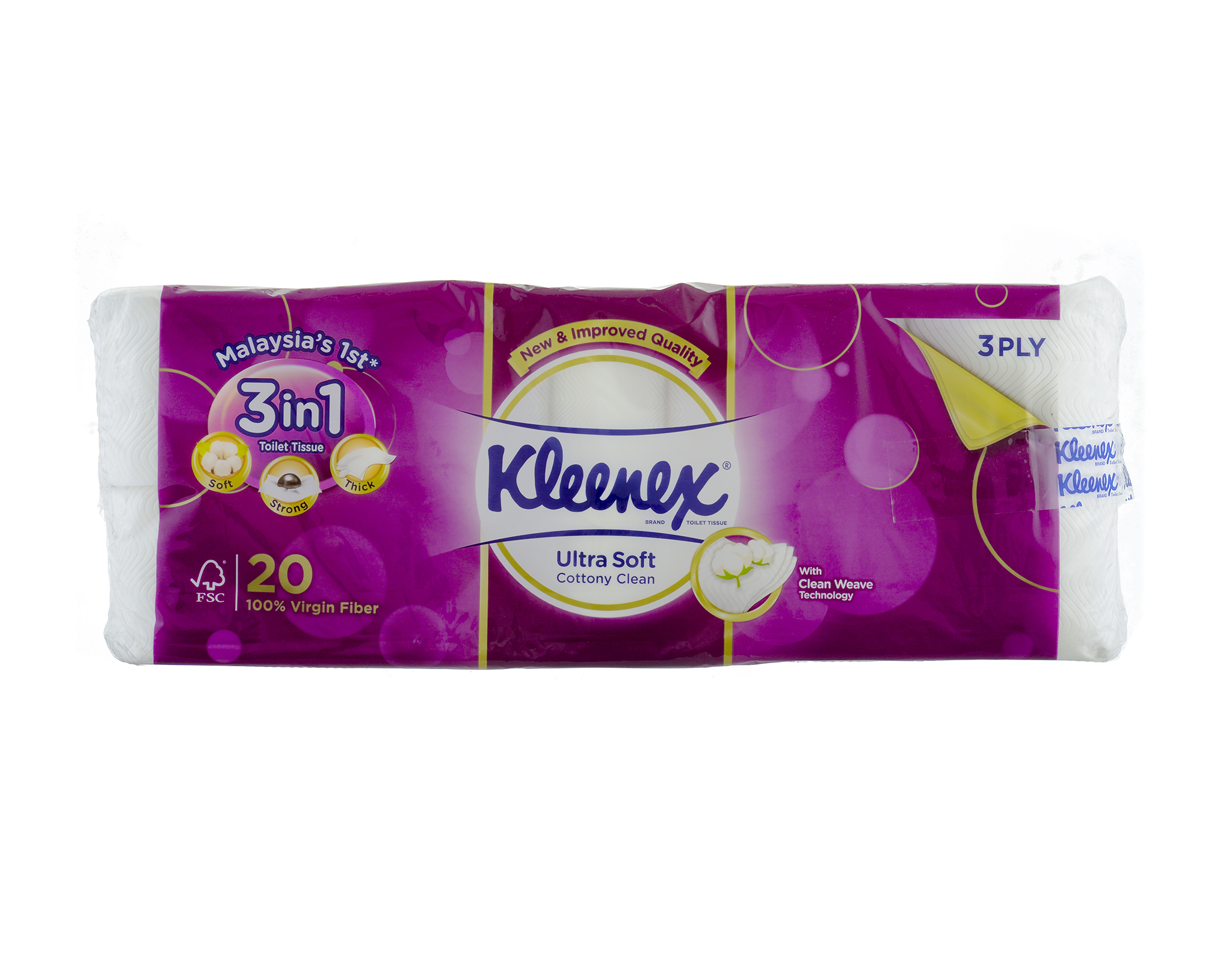 Kleenex Bt U/soft Regular 3ply 20rx200s