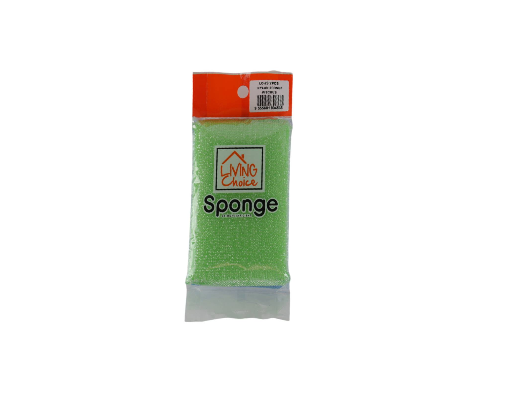 Living Choice Nylon Sponge With Scrub