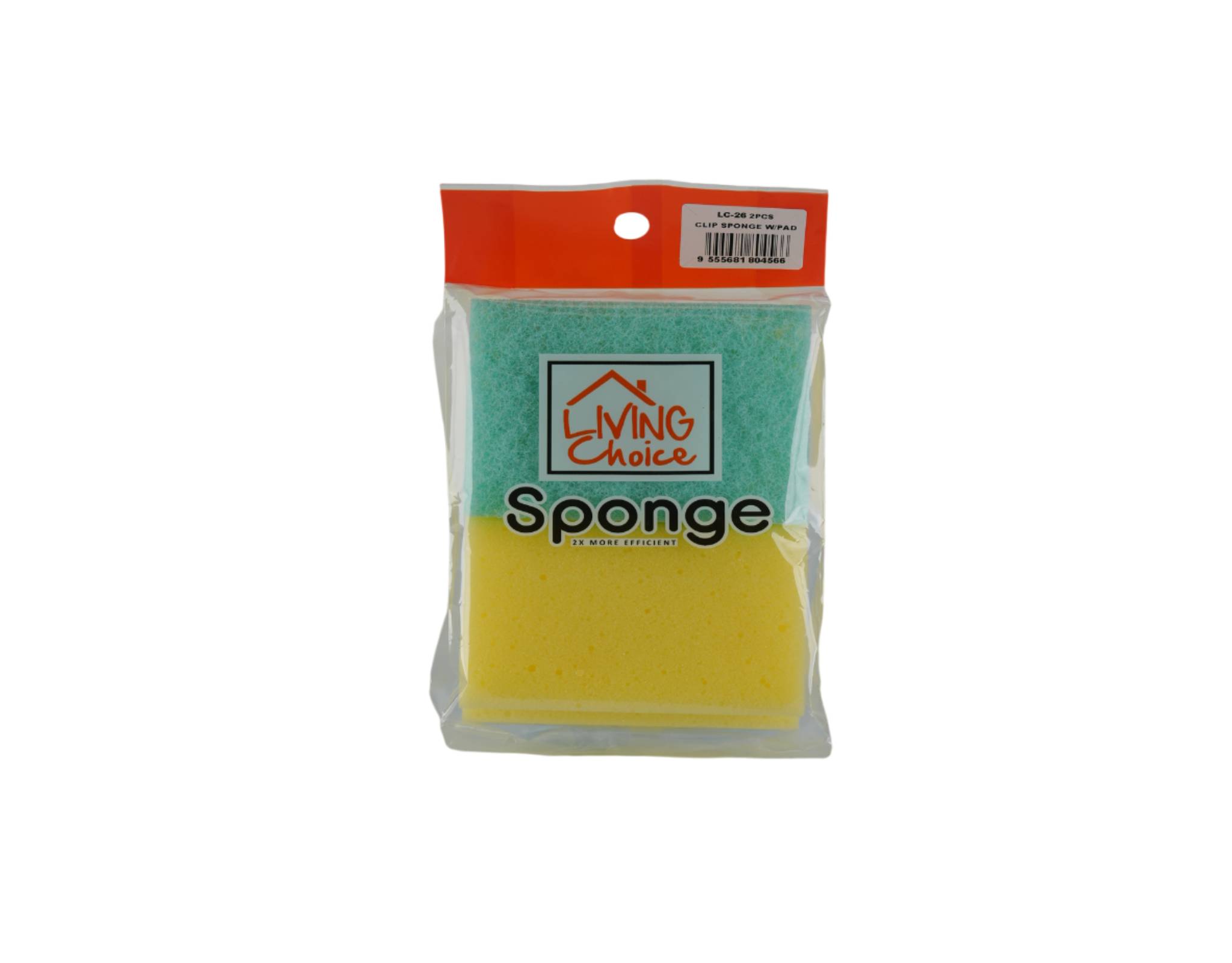 Living Choice Clip Sponge With Pad